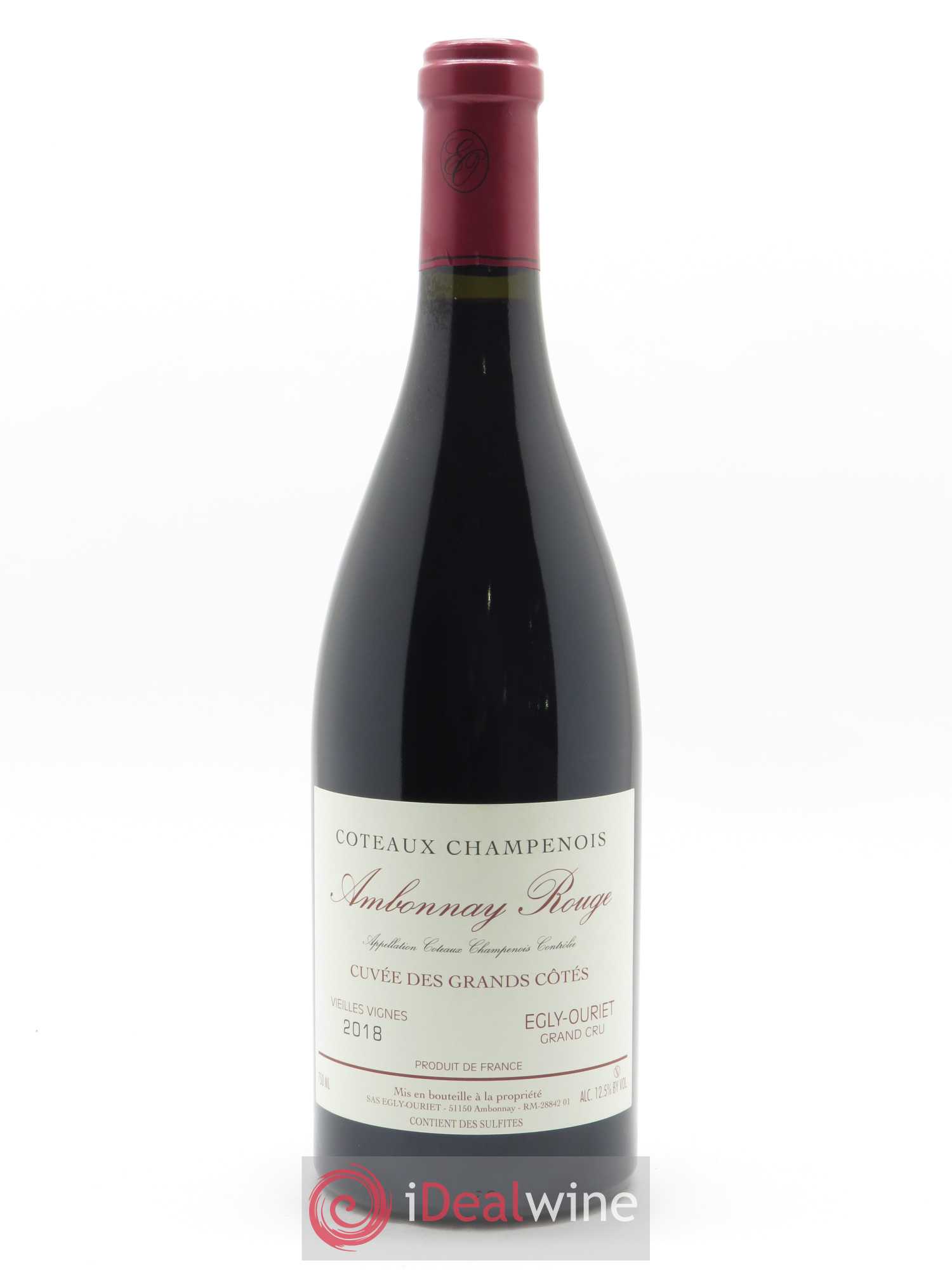 Ambonnay Cuvée des Grands Côtés VV Grand Cru Egly-Ouriet 2018 - Lot de 1 bouteille - 0