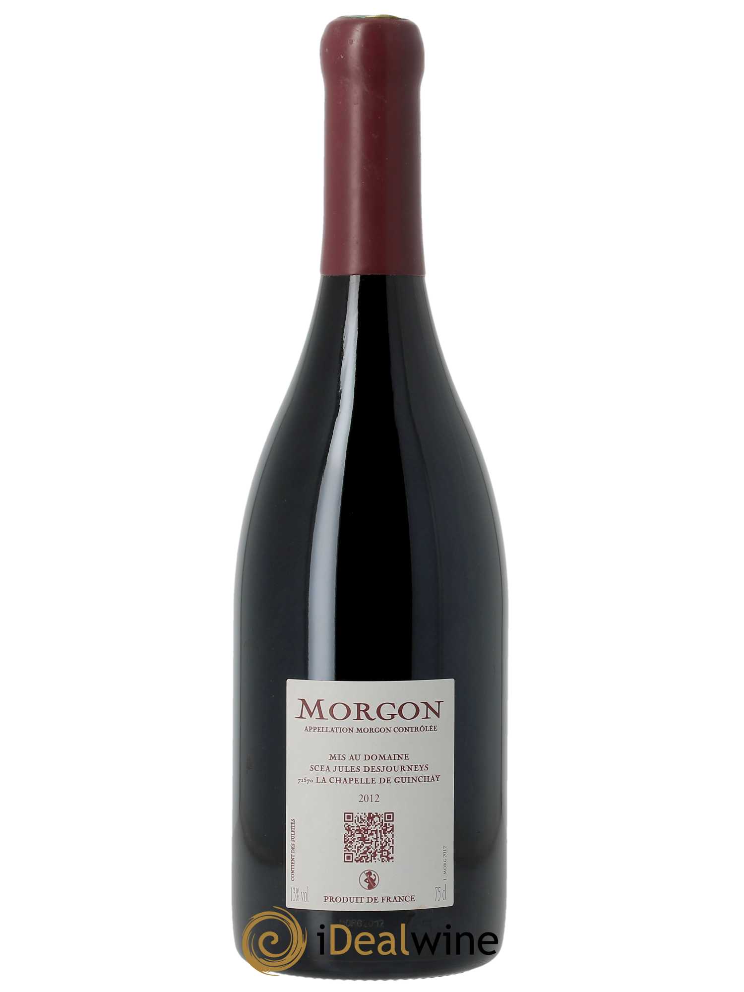 Morgon Jules Desjourneys 2012 - Lot de 1 bouteille - 1