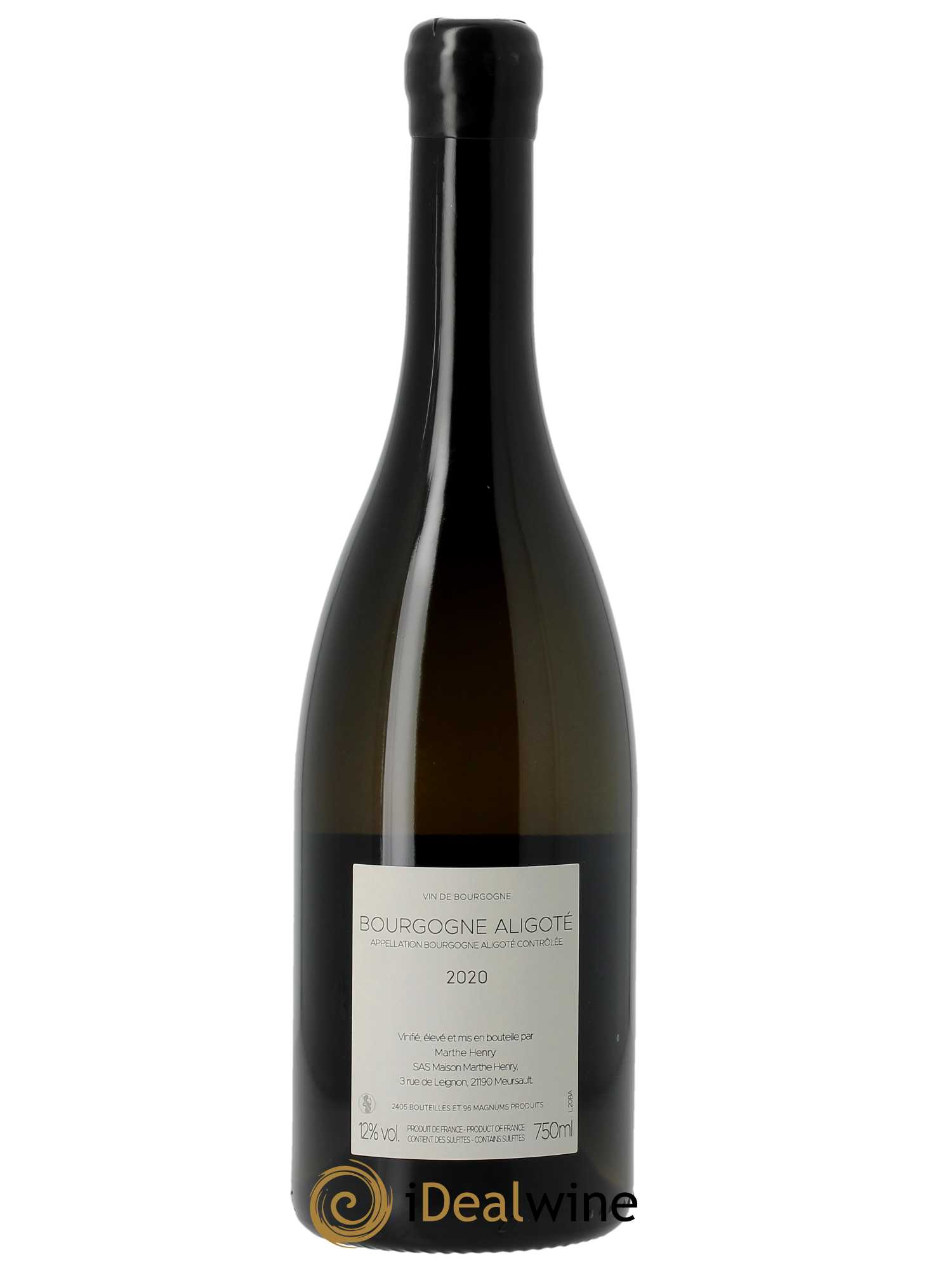 Bourgogne Aligoté Marthe Henry 2020 - Lot de 1 bouteille - 1