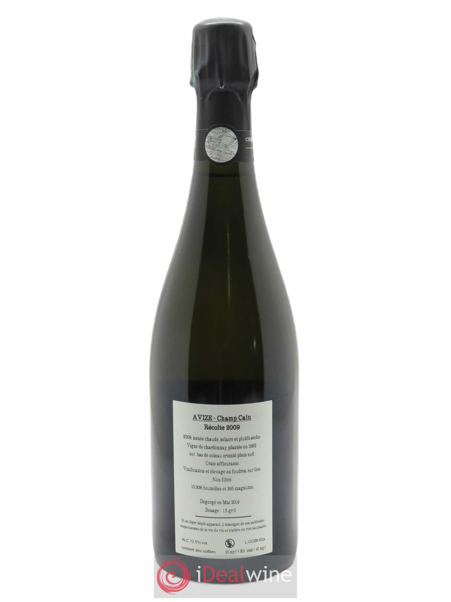 Avize Champ Caïn Extra-Brut Jacquesson 2009 - Lot de 1 bouteille - 1