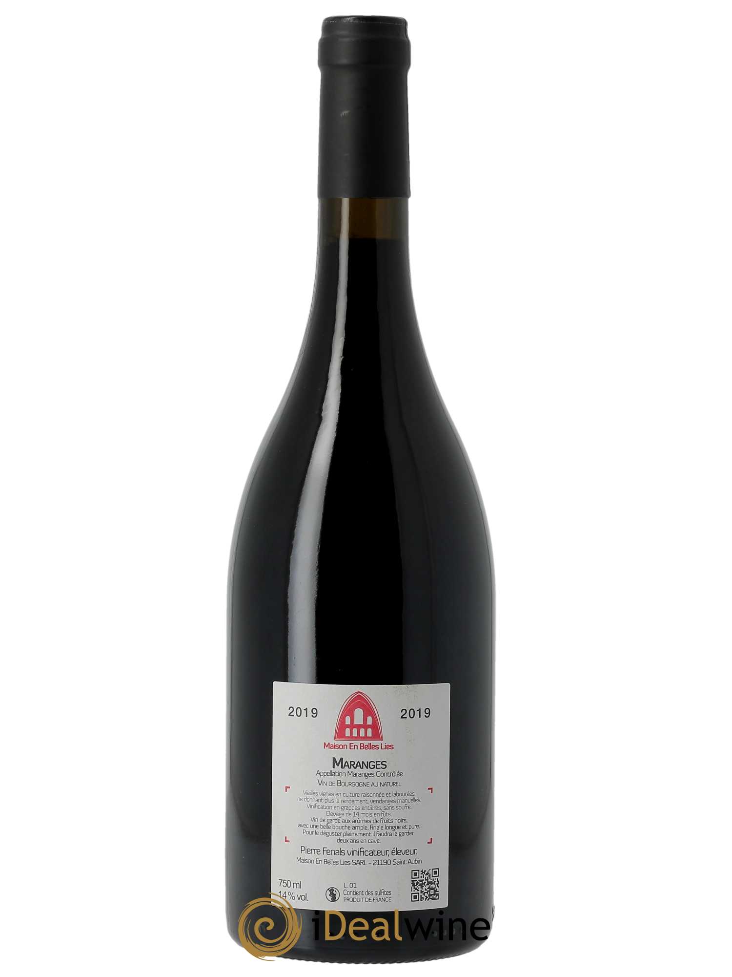 Maranges Maison En Belles Lies 2019 - Lot de 1 bouteille - 1