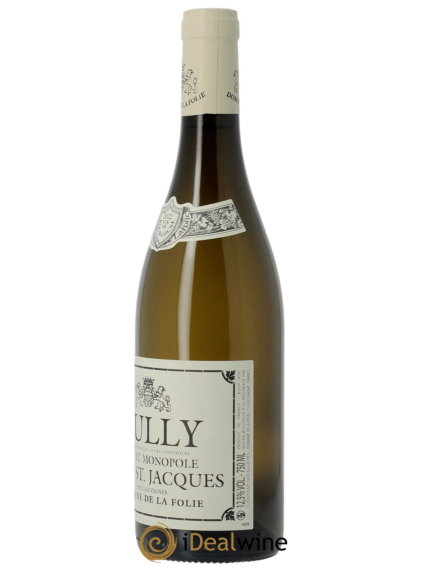 Rully 1er Cru Clos du Chaigne Domaine de la Folie 2022 - Lot de 1 bouteille - 1