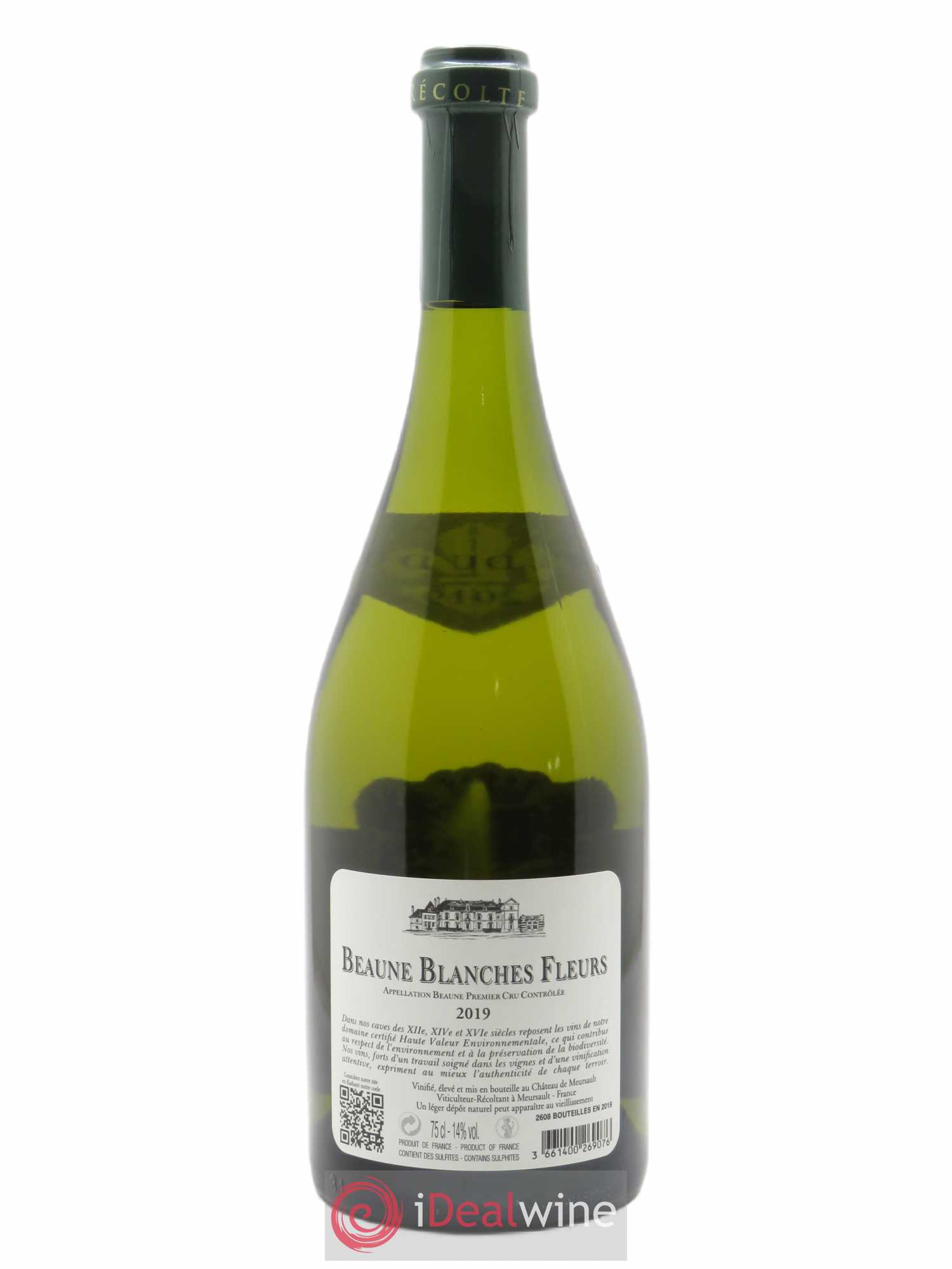 Beaune 1er Cru Blanches Fleurs Château de Meursault 2019 - Lot de 1 bouteille - 1