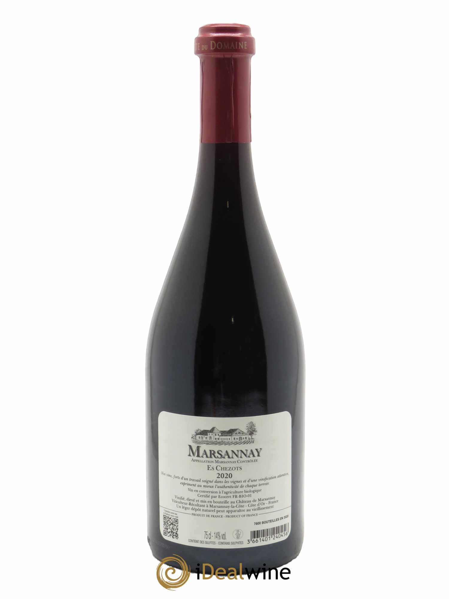 Marsannay Les Echezots Château de Marsannay 2020 - Lot de 1 bouteille - 1