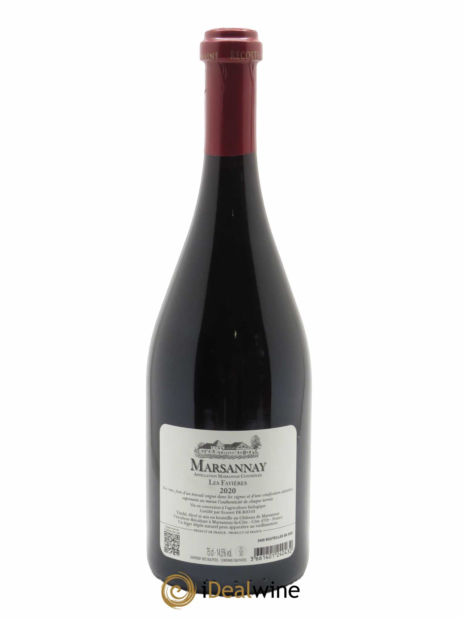 Marsannay Les Favières Château de Marsannay 2020 - Lot de 1 bouteille - 1
