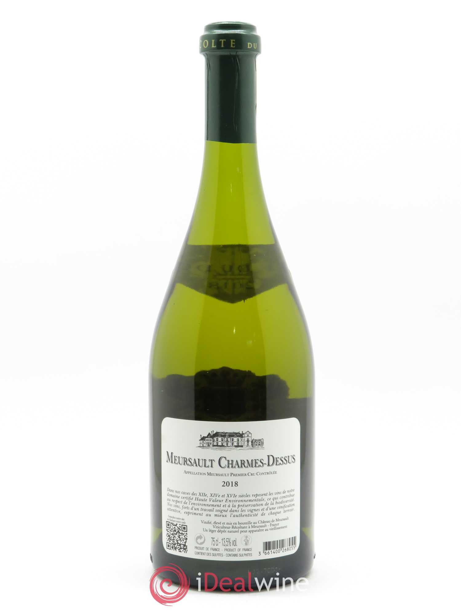 Meursault 1er Cru Les Charmes Dessus Château de Meursault 2018 - Lot de 1 bouteille - 1