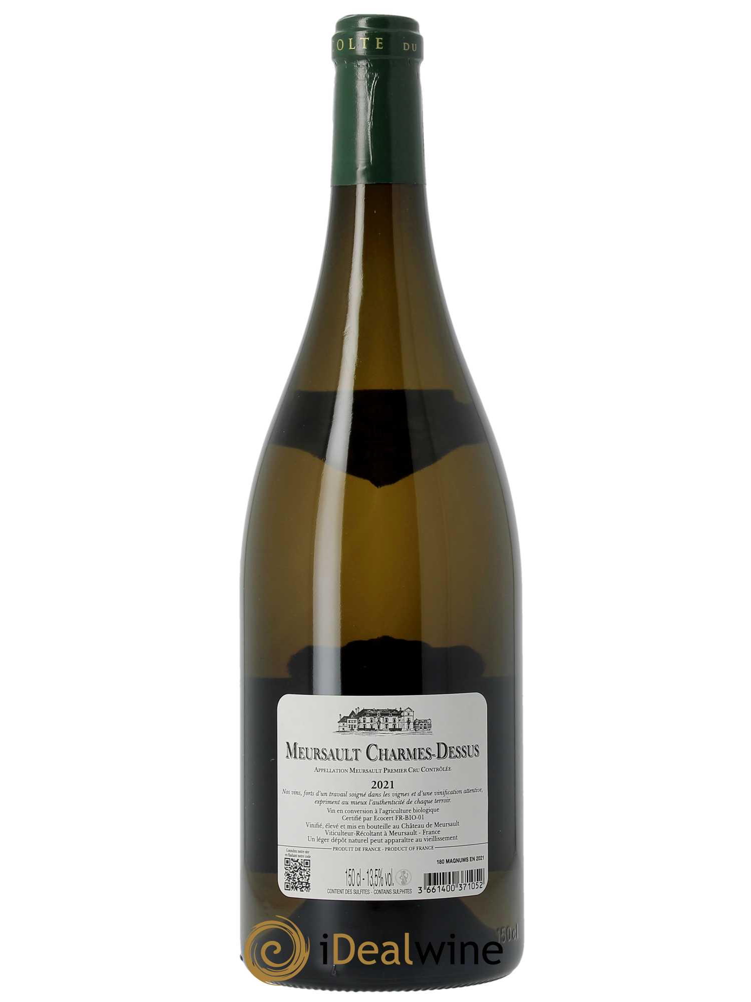 Meursault 1er Cru Les Charmes Dessus Château de Meursault 2021 - Lot of 1 magnum - 1
