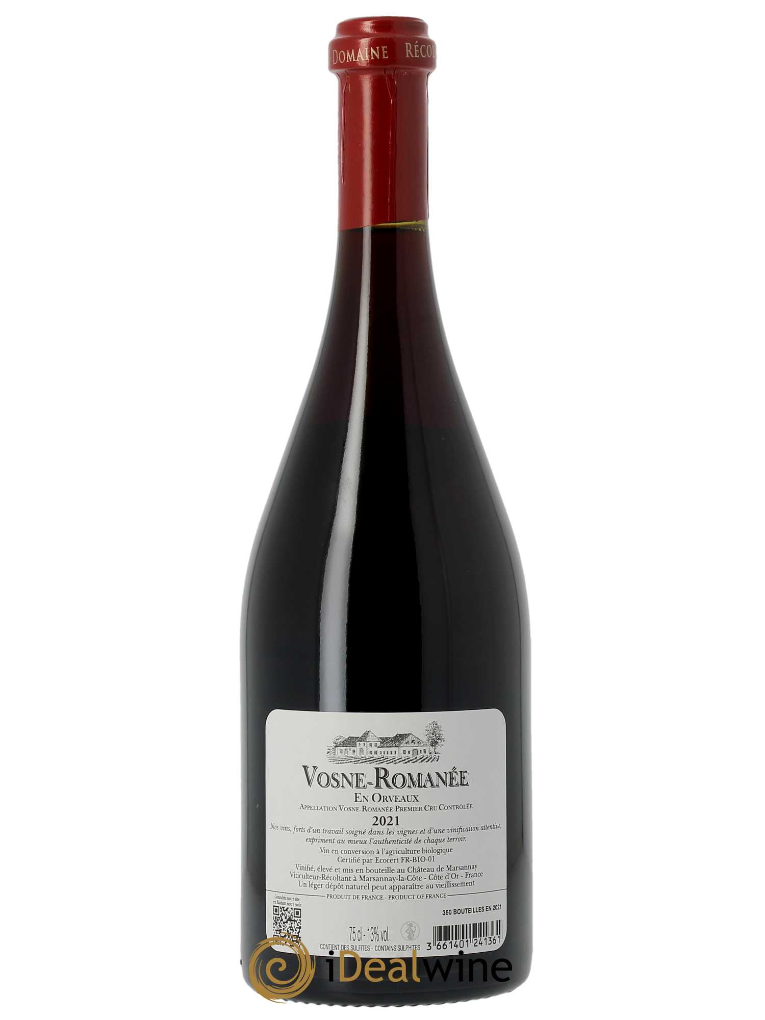 Vosne-Romanée 1er Cru En Orveaux Château de Marsannay 2021 - Lot of 1 bottle - 1