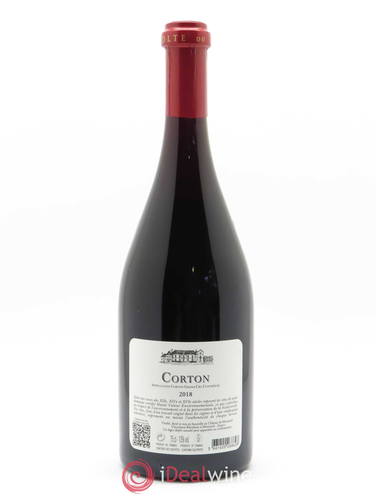 Corton Grand Cru Château de Meursault 2018 - Lot de 1 bouteille - 1