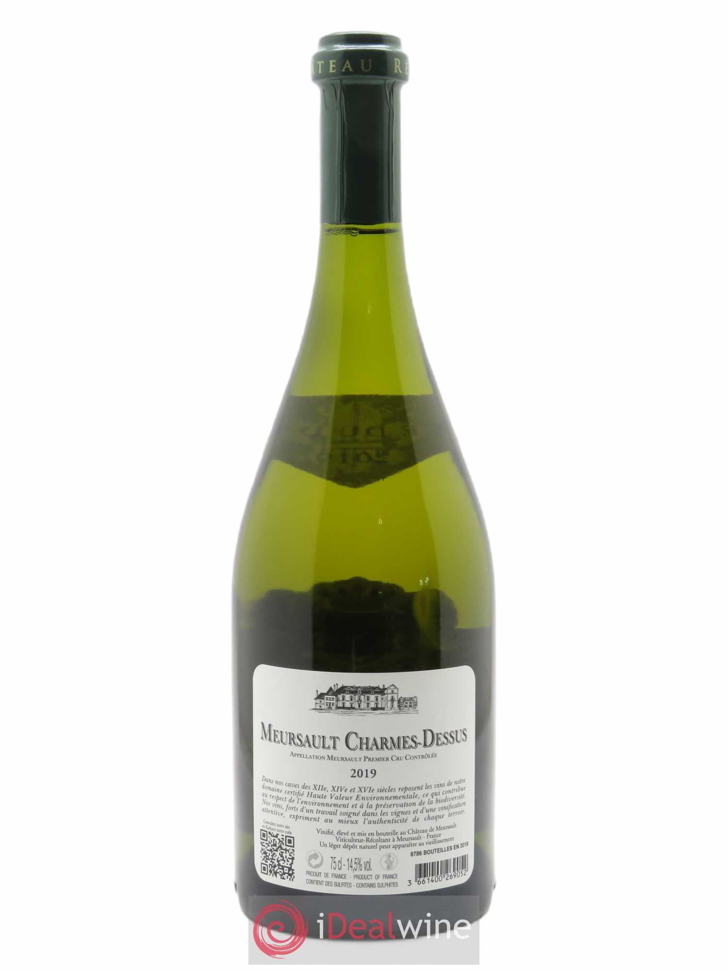 Meursault 1er Cru Les Charmes Dessus Château de Meursault 2019 - Lot de 1 bouteille - 1