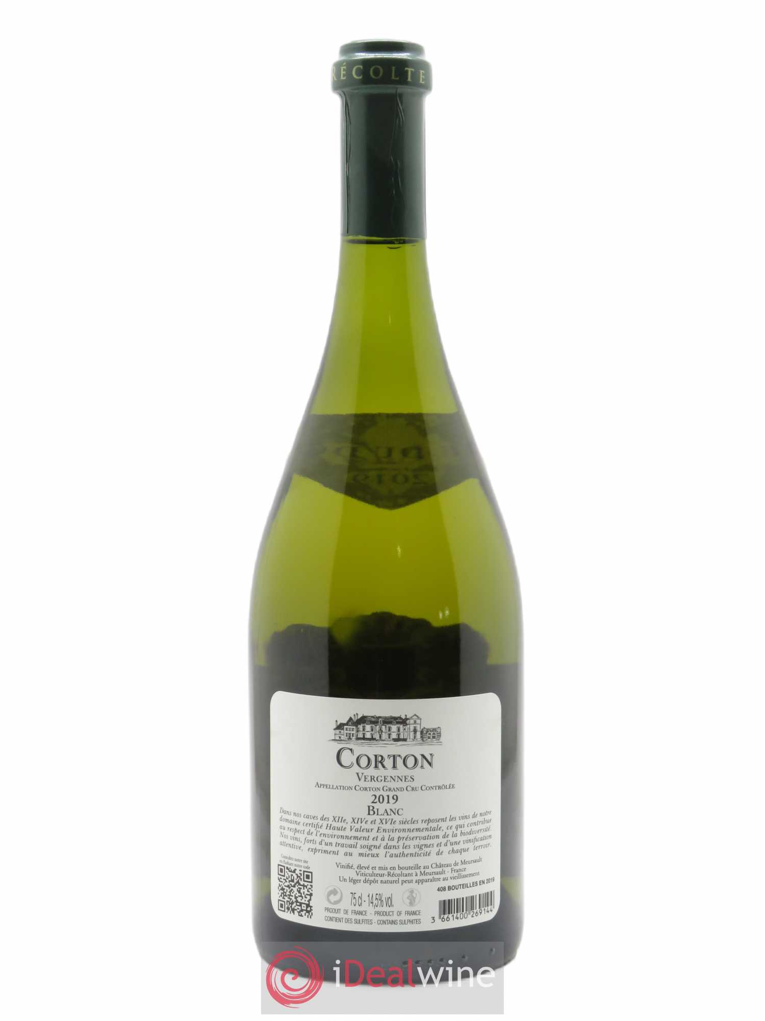 Corton-Vergennes Grand Cru Château de Meursault 2019 - Lot de 1 bouteille - 1