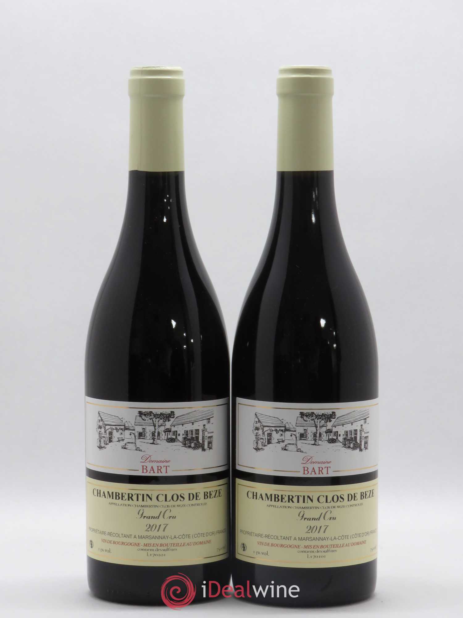 Chambertin Clos de Bèze Grand Cru Domaine Bart 2017 - Lot de 2 bouteilles - 0