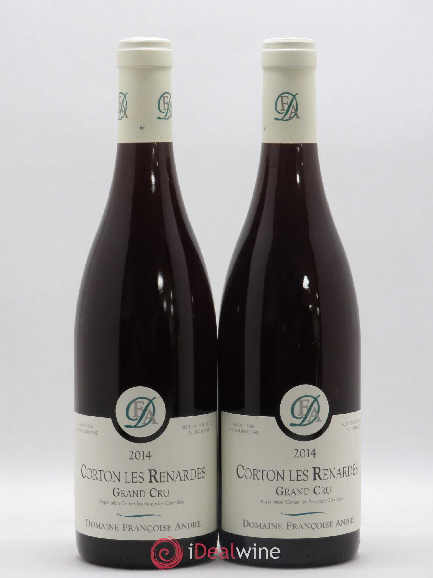 Corton Grand Cru Les Renardes Françoise André 2014 - Posten von 2 Flaschen - 0
