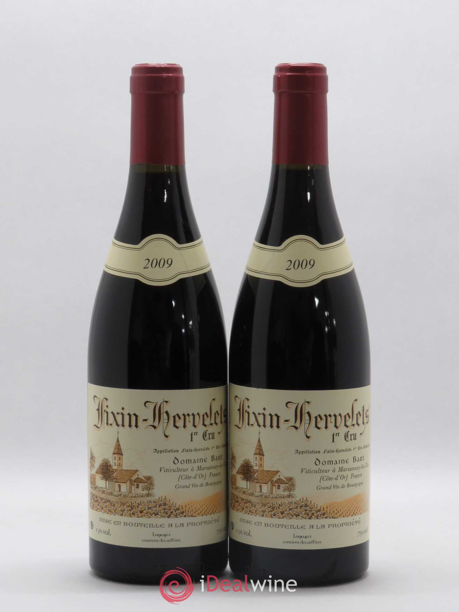 Fixin 1er Cru Hervelets Bart (Domaine) 2009 - Lot de 2 bouteilles - 0