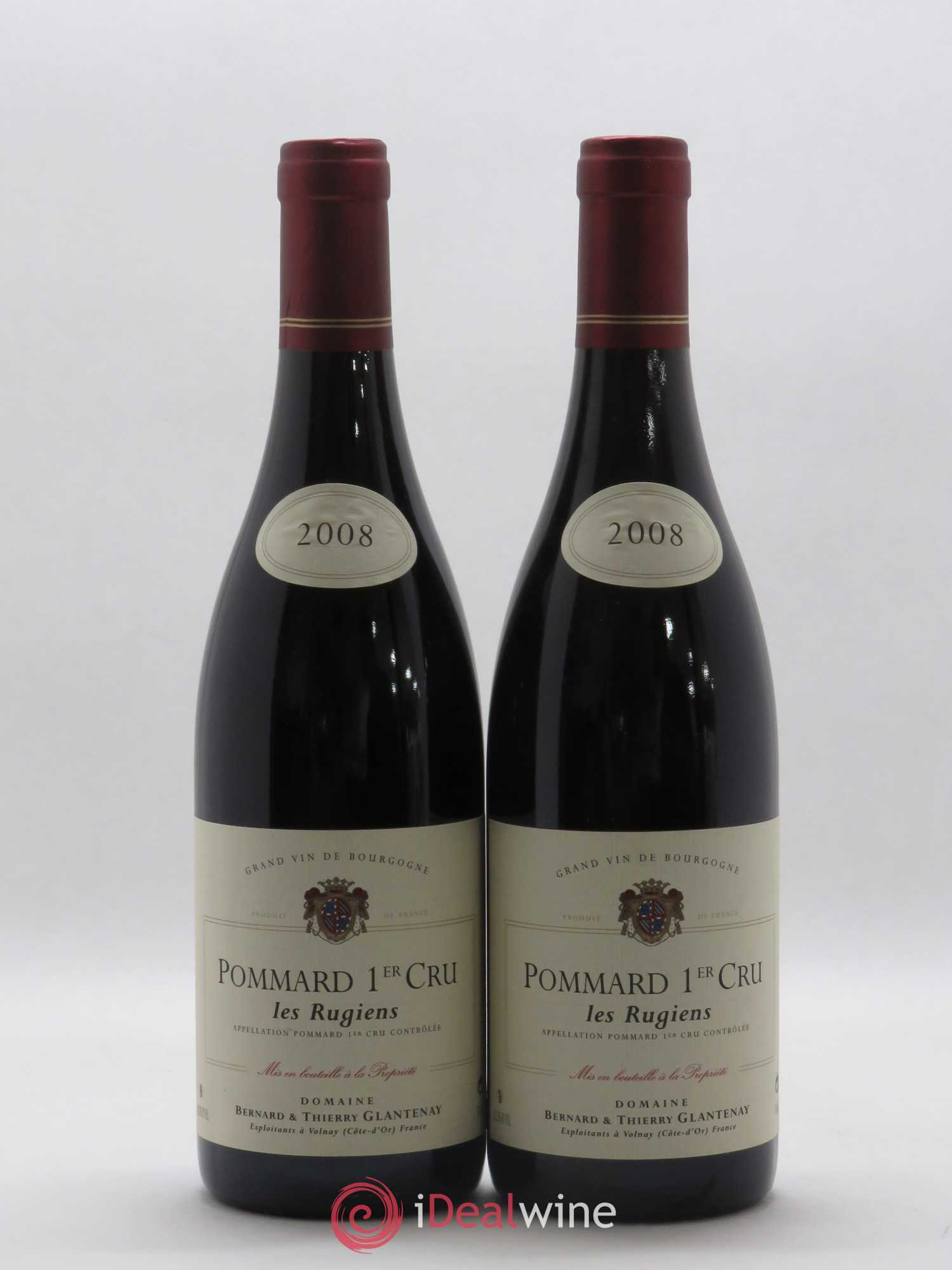 Pommard 1er Cru Les Rugiens Bernard et Thierry Glantenay (Domaine) 2008 - Lot de 2 bouteilles - 0