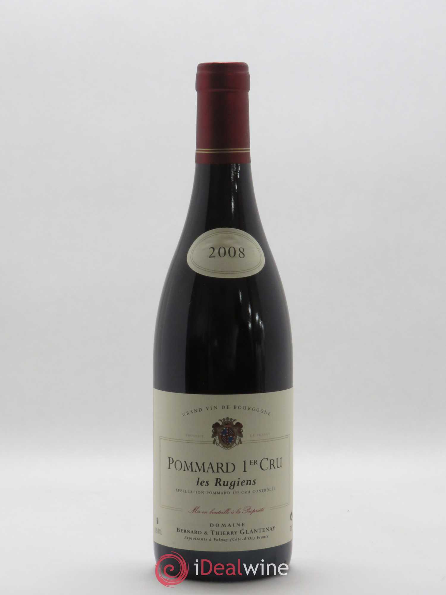 Pommard 1er Cru Les Rugiens Bernard et Thierry Glantenay (Domaine) 2008 - Lot de 1 bouteille - 0