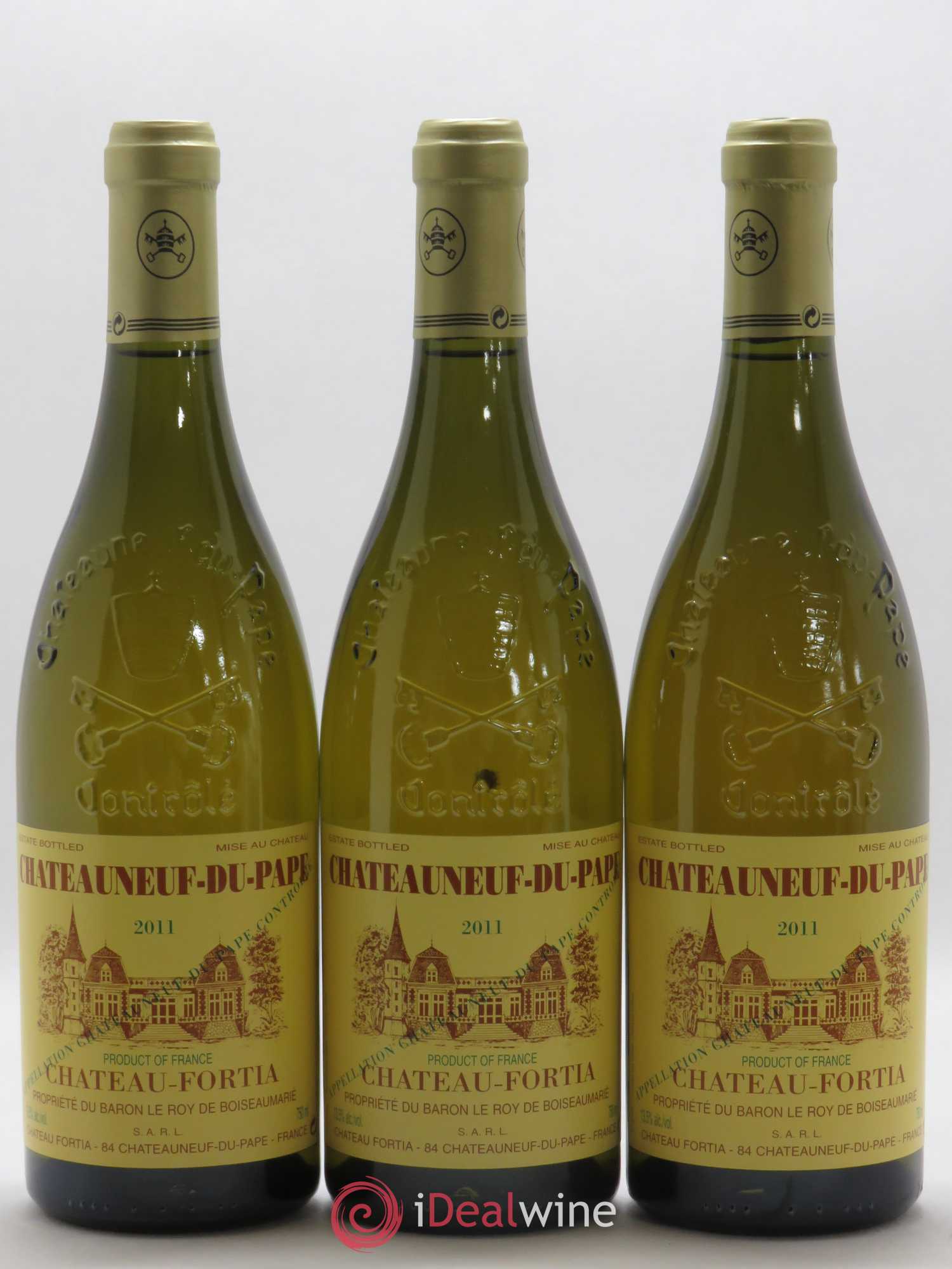Châteauneuf-du-Pape Château Fortia 2011 - Posten von 3 Flaschen - 0