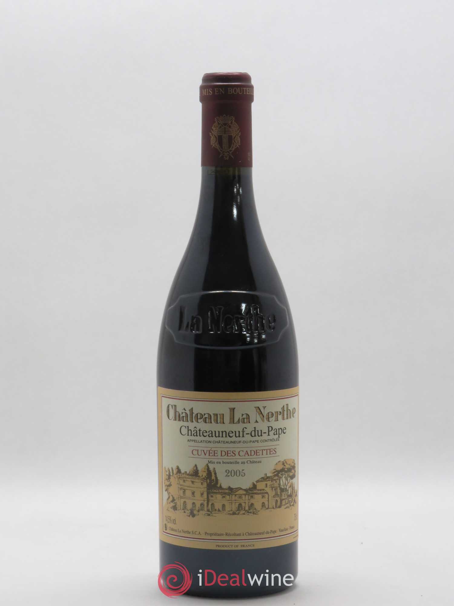 Châteauneuf-du-Pape Château La Nerthe Cuvée des Cadettes Famille Richard 2005 - Lot de 1 bouteille - 0