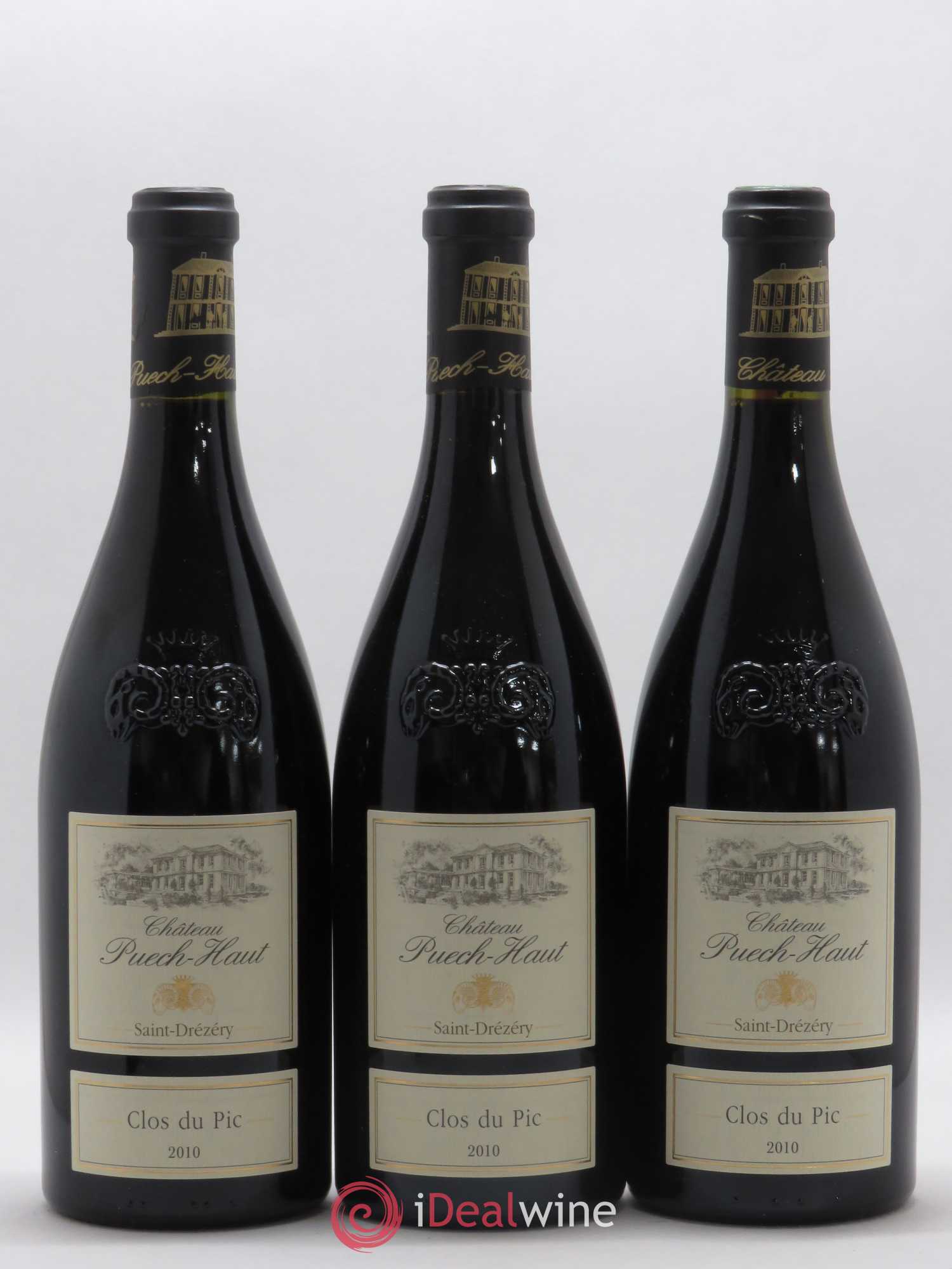 Coteaux du Languedoc Château Puech-Haut Gérard Bru Clos du Pic 2010 - Lot de 3 bouteilles - 0