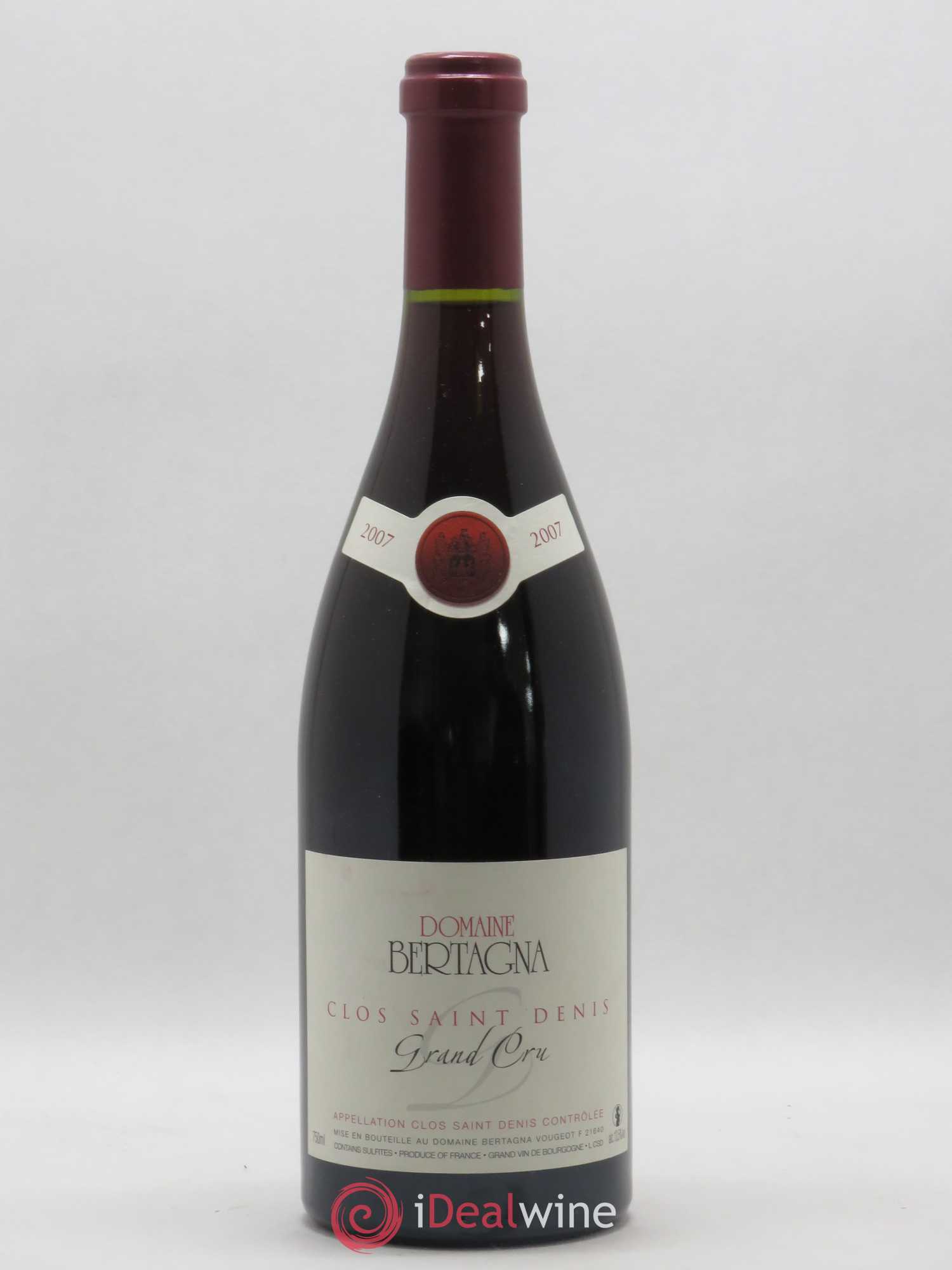 Clos Saint-Denis Grand Cru Bertagna 2007 - Lot de 1 bouteille - 0