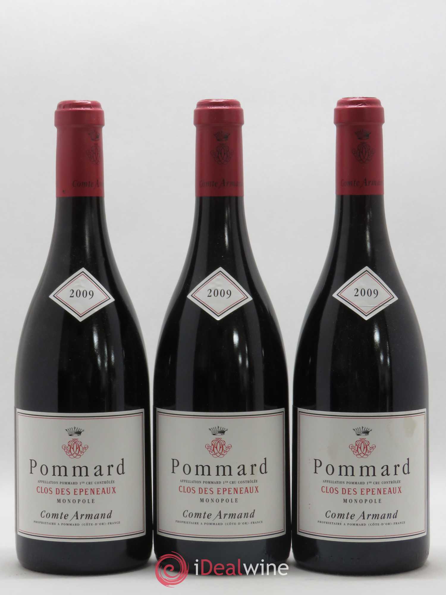 Pommard 1er Cru Clos des Epeneaux Comte Armand 2009 - Lot de 3 bouteilles - 0