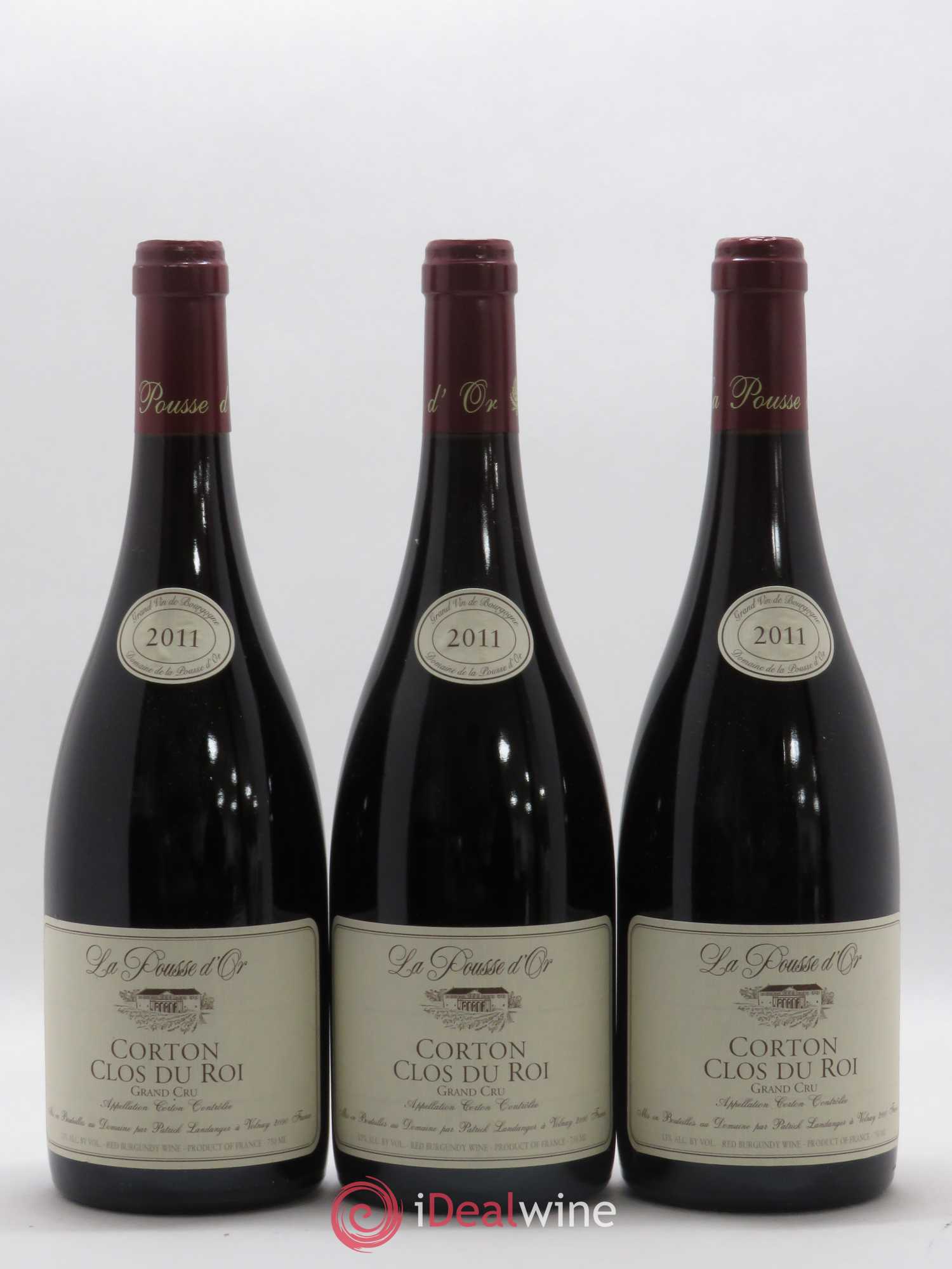 Corton Grand Cru Clos du Roi La Pousse d'Or (Domaine de) 2011 - Lot de 3 bouteilles - 0