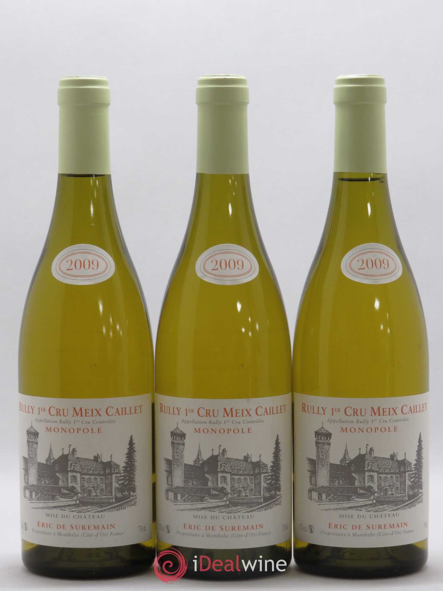 Rully 1er Cru Meix Caillet Eric de Suremain 2009 - Lotto di 3 bottiglie - 0