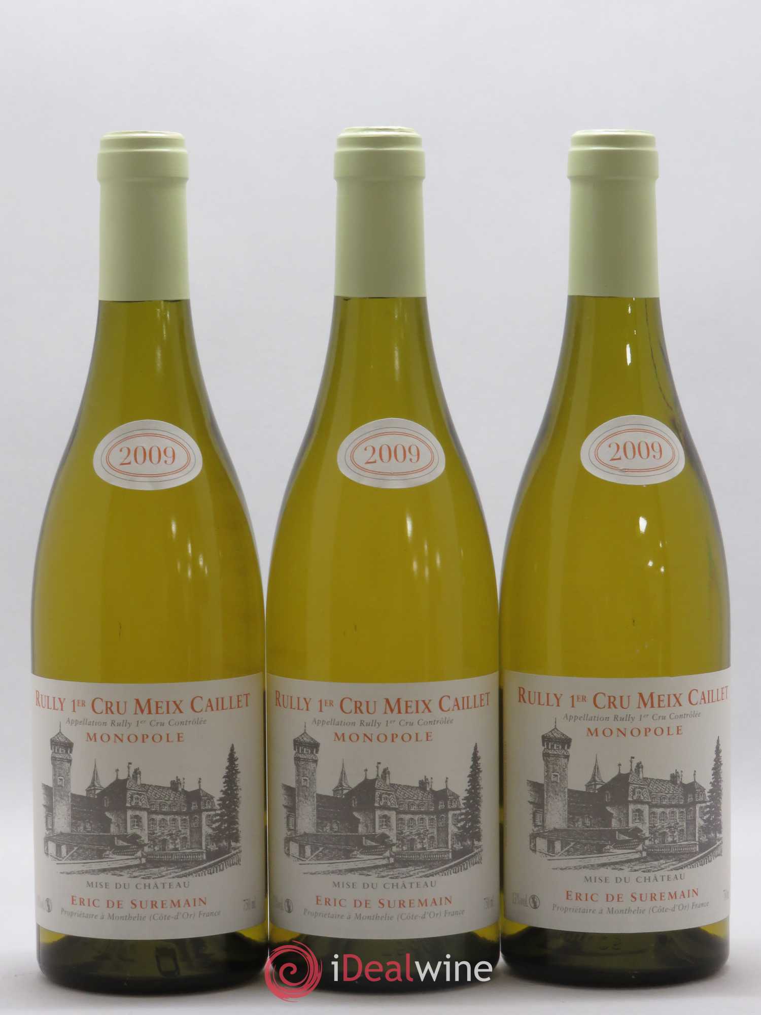 Rully 1er Cru Meix Caillet Eric de Suremain 2009 - Posten von 3 Flaschen - 0