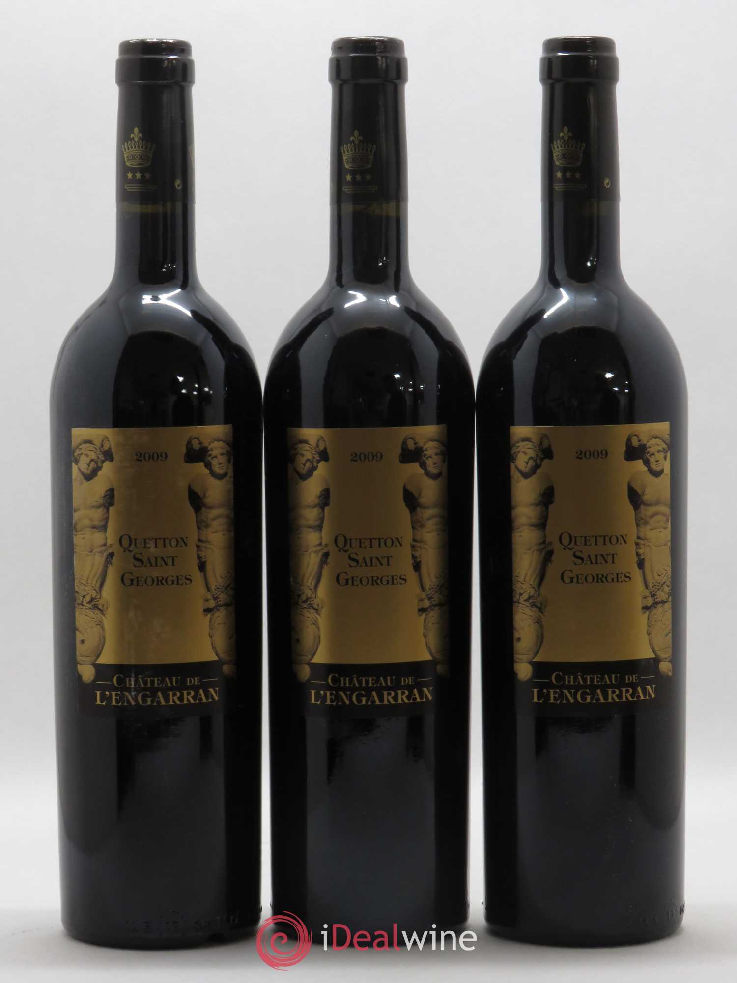 Languedoc Château de L'Engarran Quetton Saint Goerges 2009 - Posten von 3 Flaschen - 0