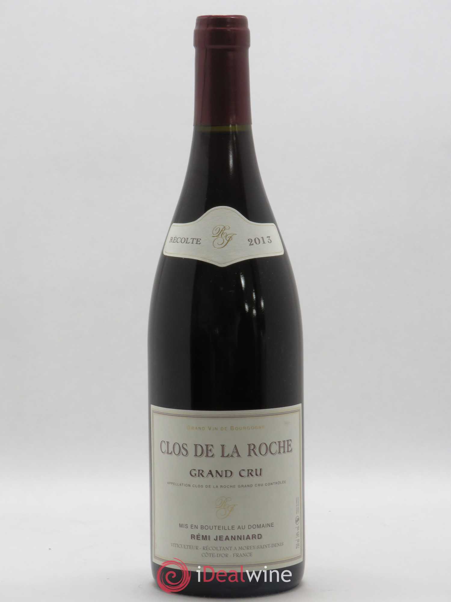 Clos de la Roche Grand Cru Remi Jeanniard 2013 - Lot de 1 bouteille - 0