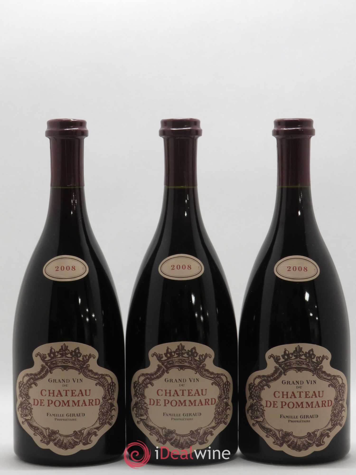 Pommard Château de Pommard 2008 - Lot de 3 bouteilles - 0