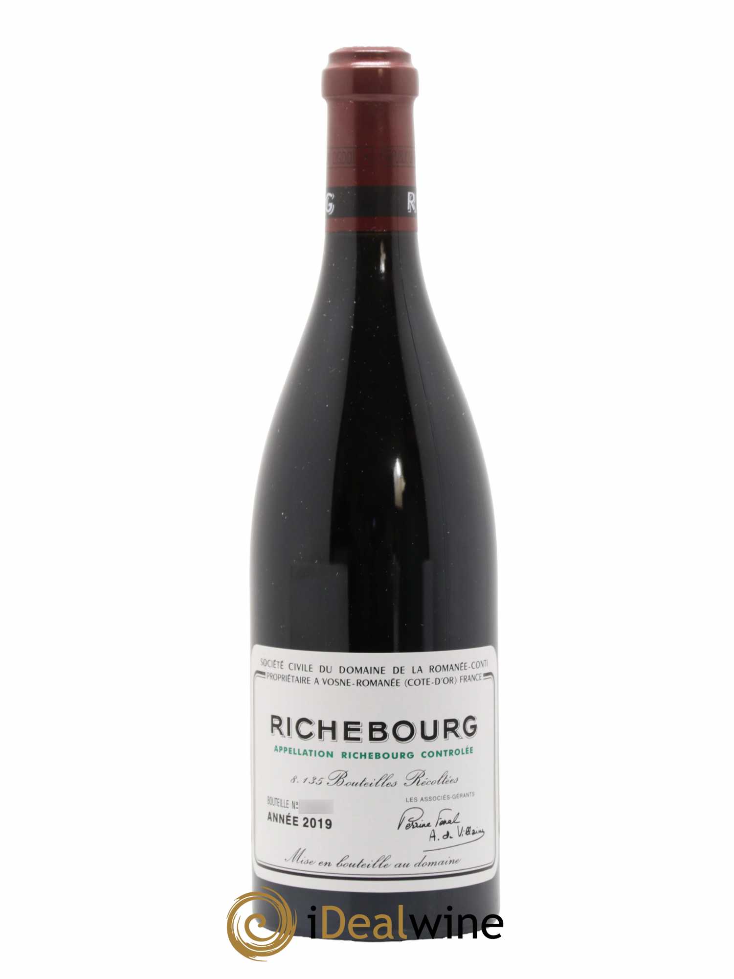 Richebourg Grand Cru Domaine de la Romanée-Conti 2019 - Lot de 1 bouteille - 1