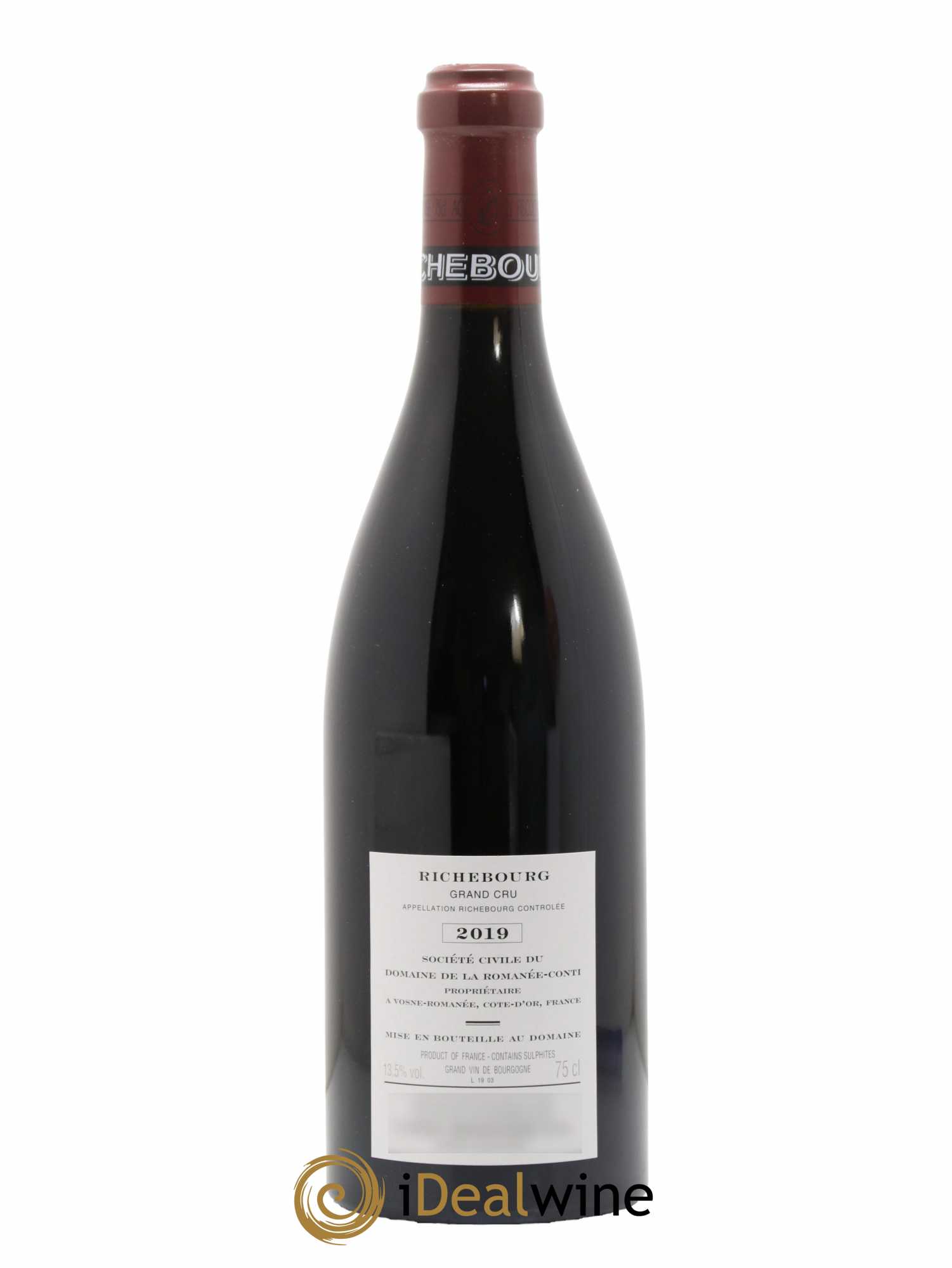 Richebourg Grand Cru Domaine de la Romanée-Conti 2019 - Lot de 1 bouteille - 2