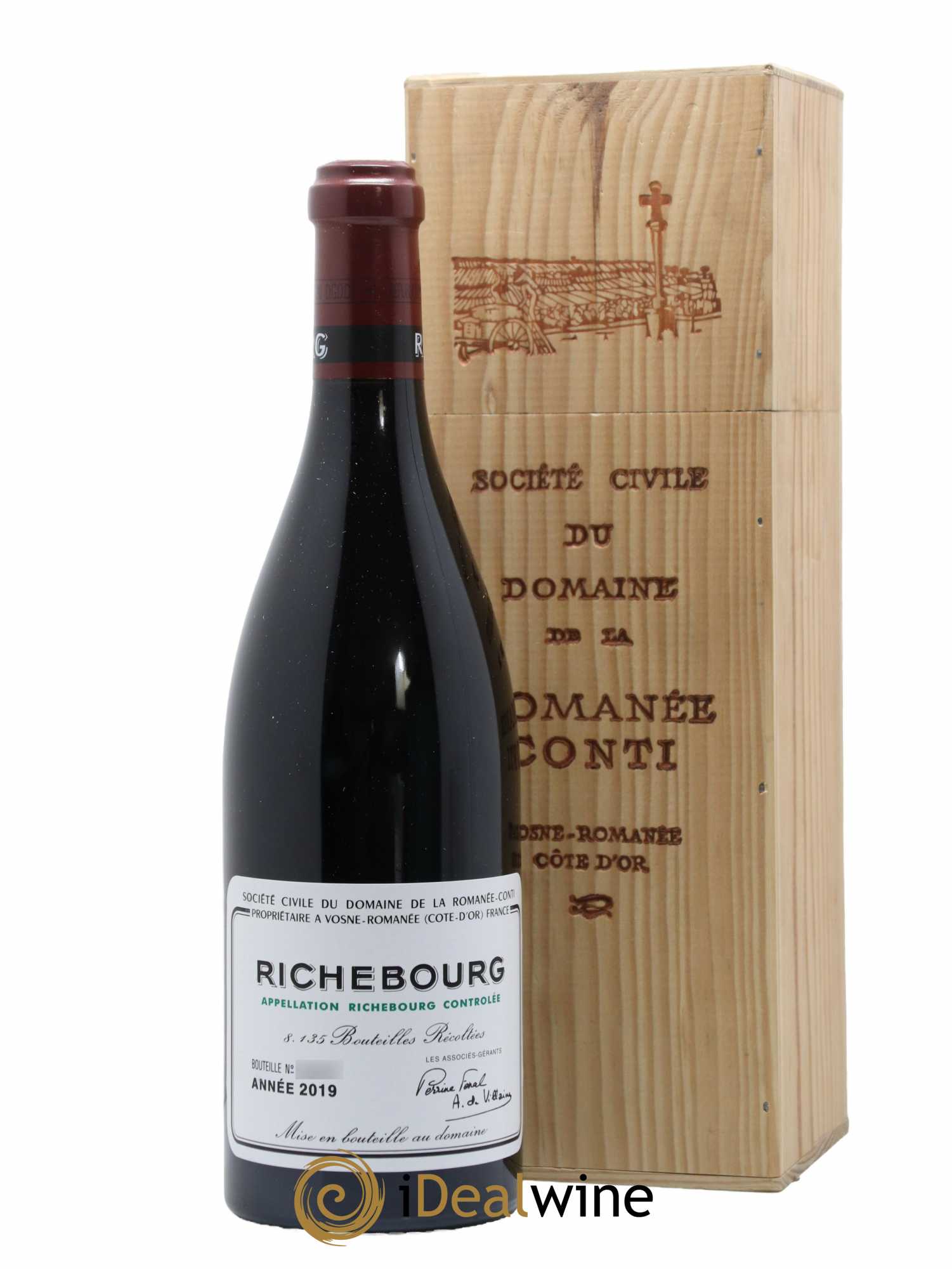 Richebourg Grand Cru Domaine de la Romanée-Conti 2019 - Lot de 1 bouteille - 0
