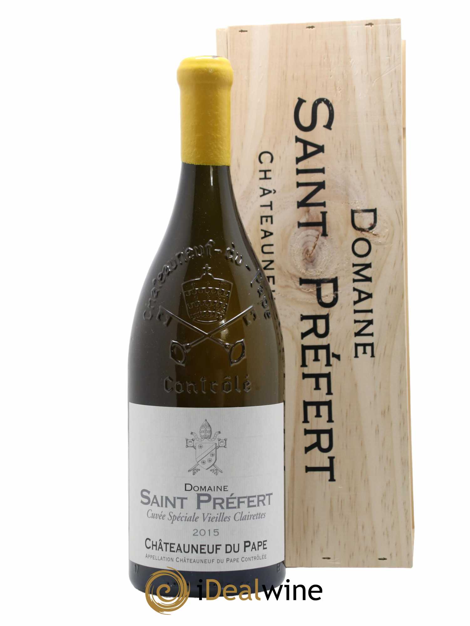 Châteauneuf-du-Pape Vieilles clairettes Domaine de Saint Préfert 2015 - Lot de 1 magnum - 0