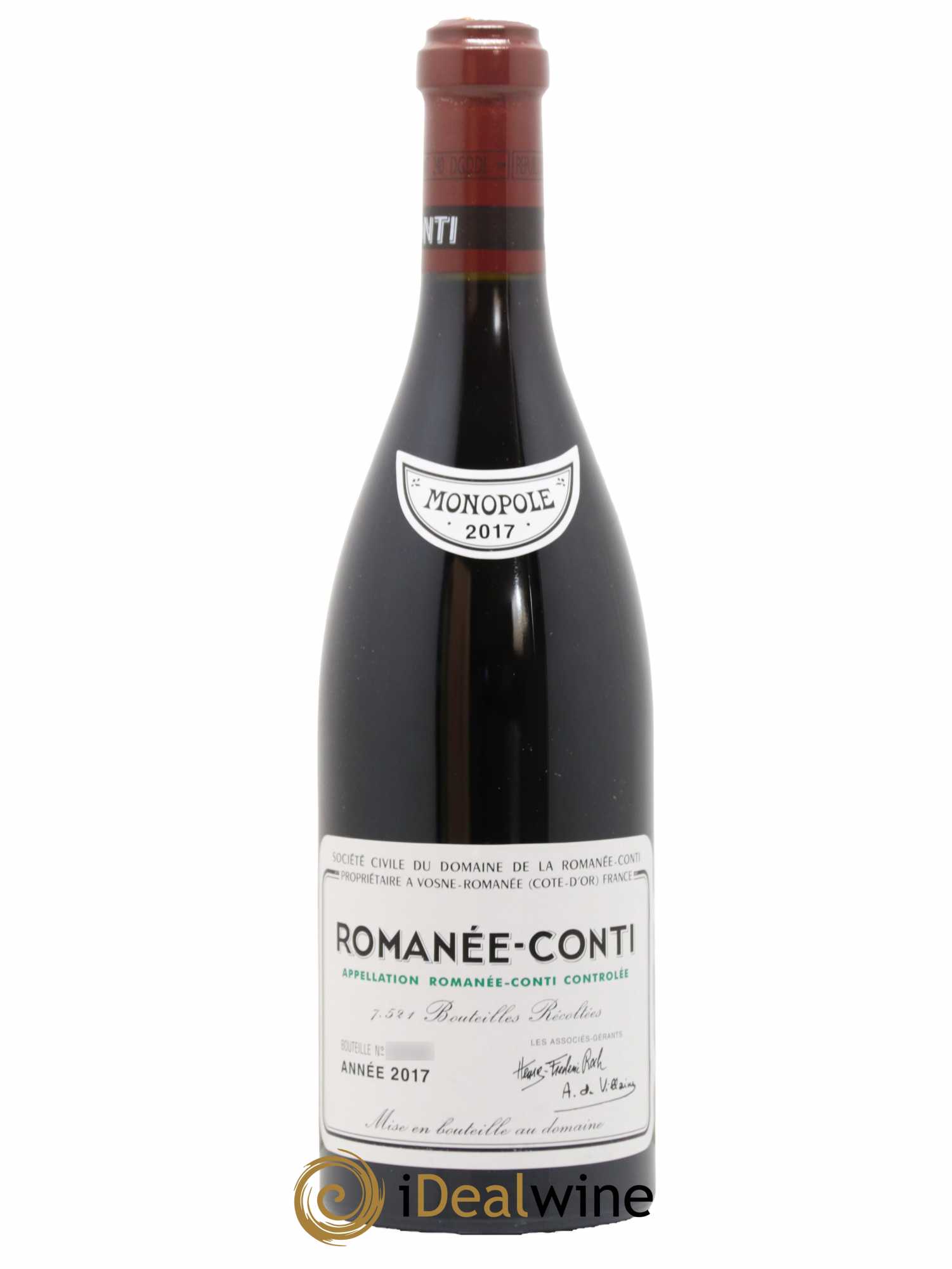 Romanée-Conti Grand Cru Domaine de la Romanée-Conti 2017 - Lot de 1 bouteille - 1