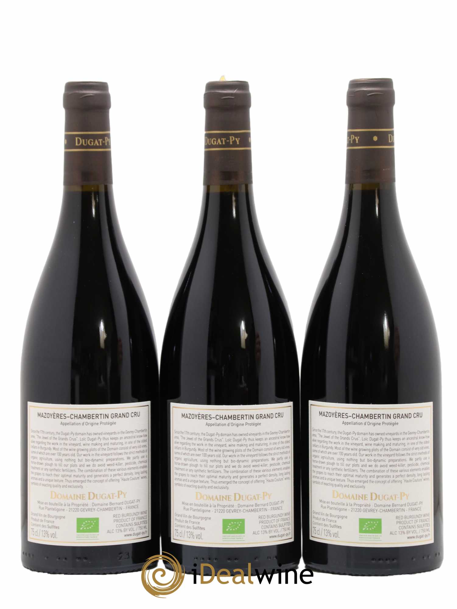 Mazoyères-Chambertin Grand Cru Très Vieilles Vignes Dugat-Py 2018 - Lot de 3 bouteilles - 1