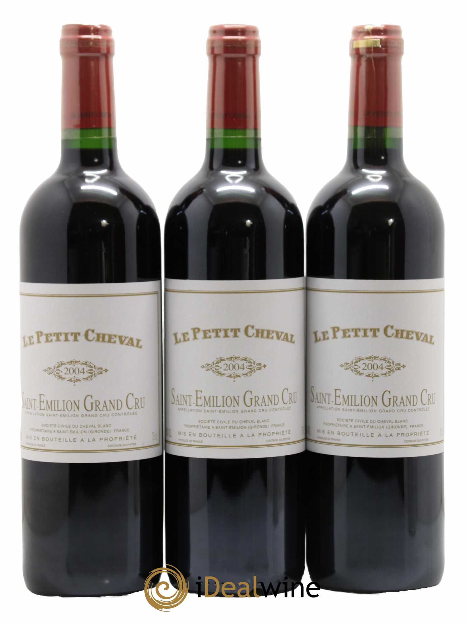 Le Petit Cheval Second Vin 2004 - Lot de 3 bouteilles - 0