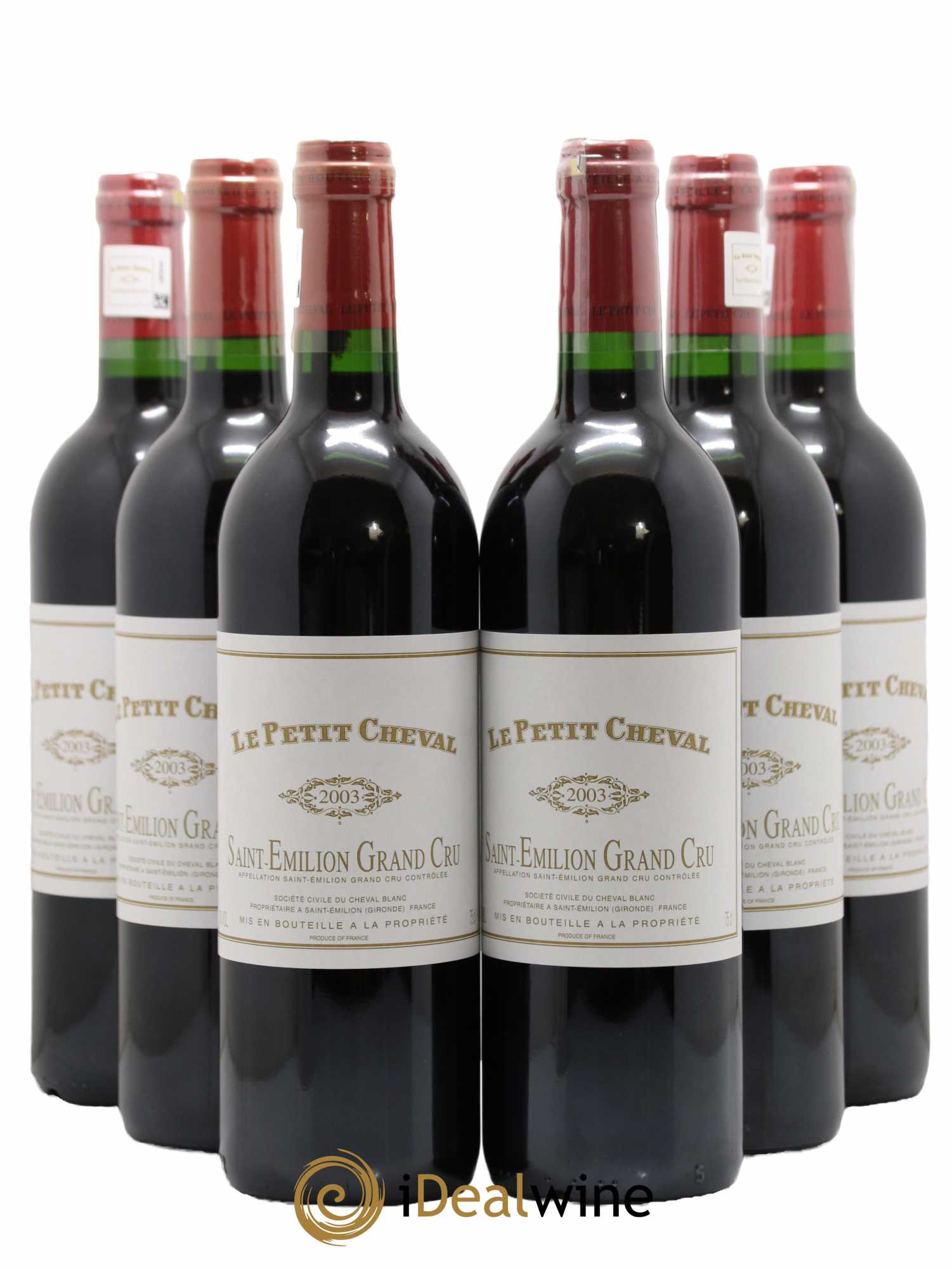 Le Petit Cheval Second Vin 2003 - Lot de 6 bouteilles - 0