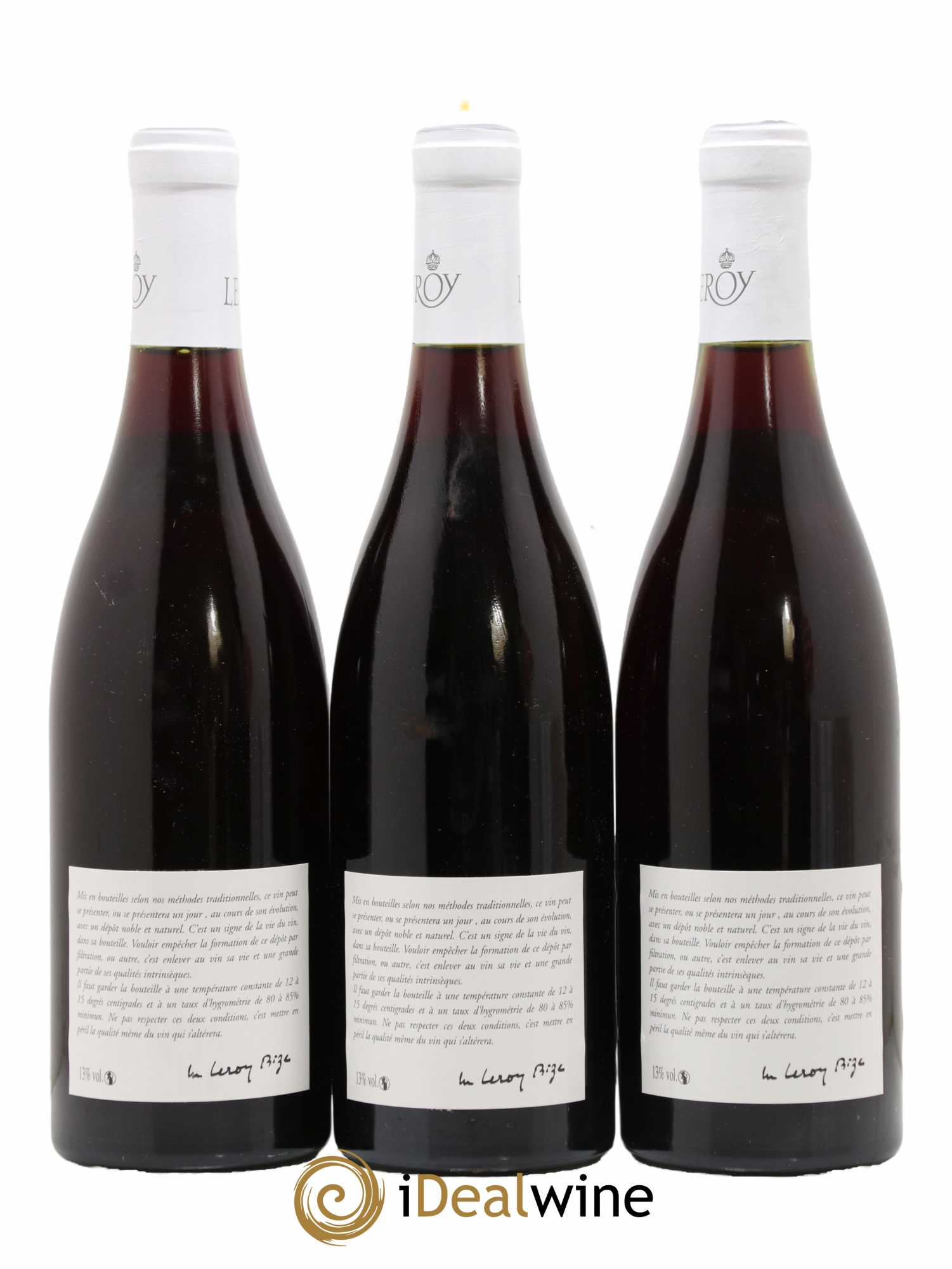 Gevrey-Chambertin Leroy SA 1983 - Lot de 3 bouteilles - 1