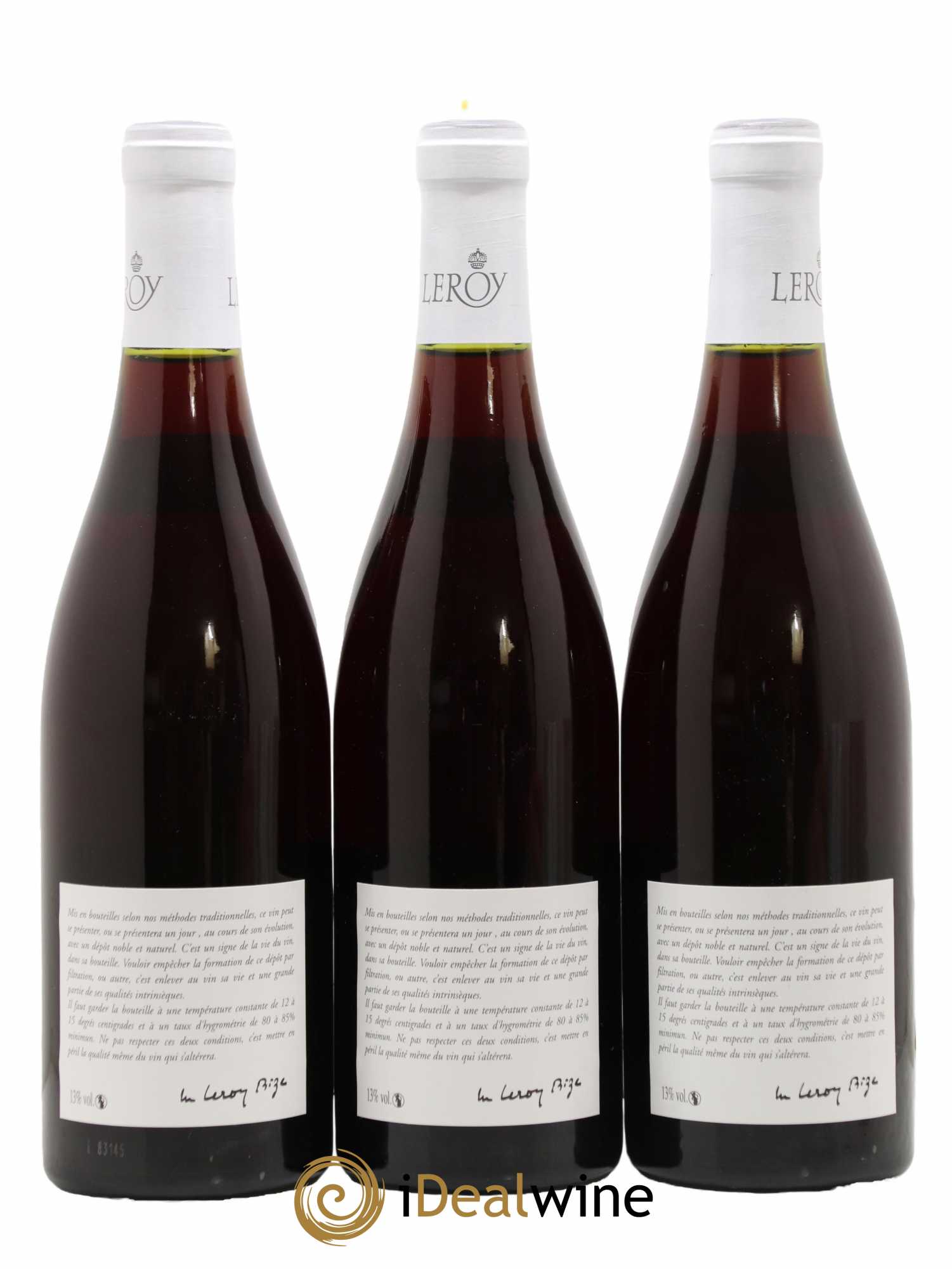 Nuits-Saint-Georges Leroy SA 1983 - Posten von 3 Flaschen - 1