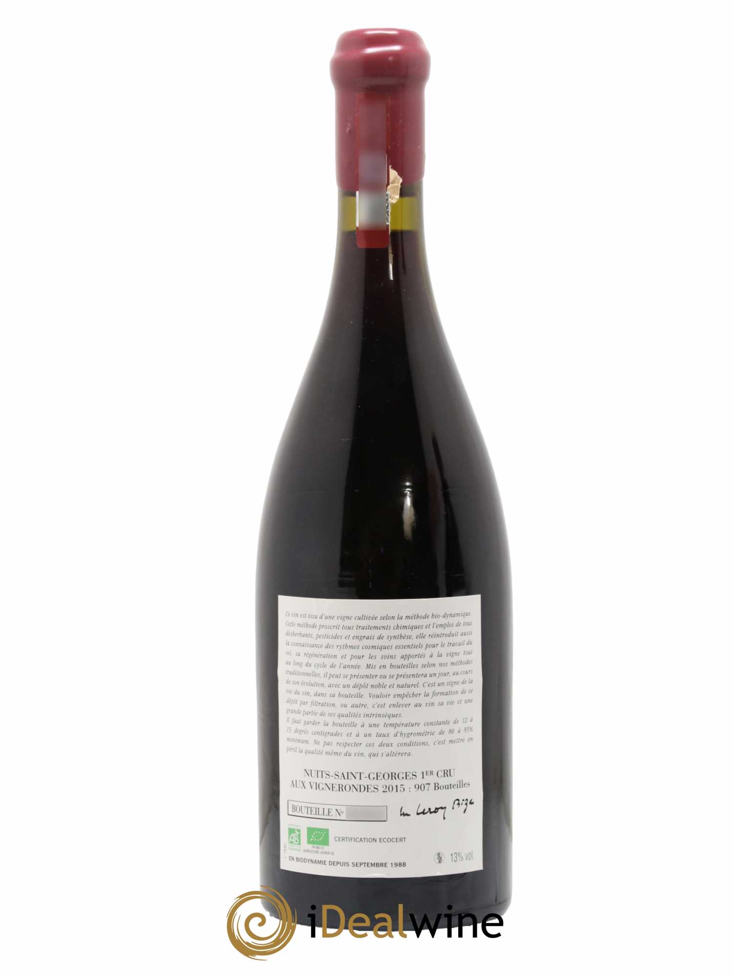 Nuits-Saint-Georges 1er Cru Aux Vignerondes Leroy (Domaine) 2015 - Lotto di 1 bottiglia - 1
