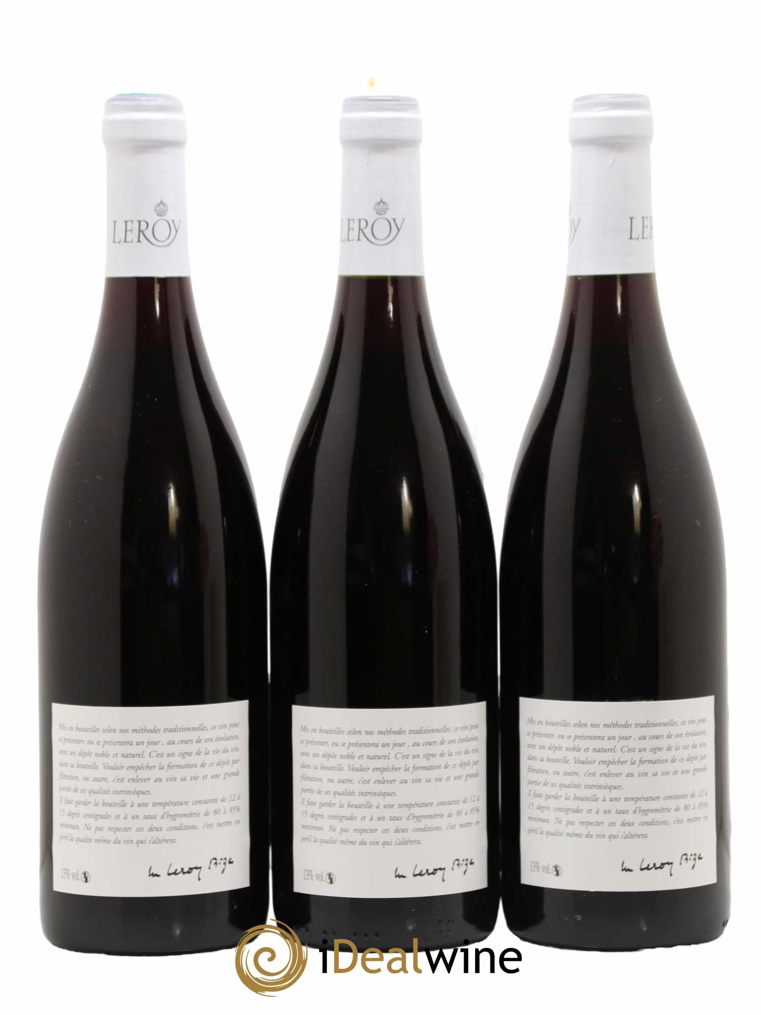 Aloxe-Corton Leroy SA 2003 - Lot de 3 bouteilles - 1