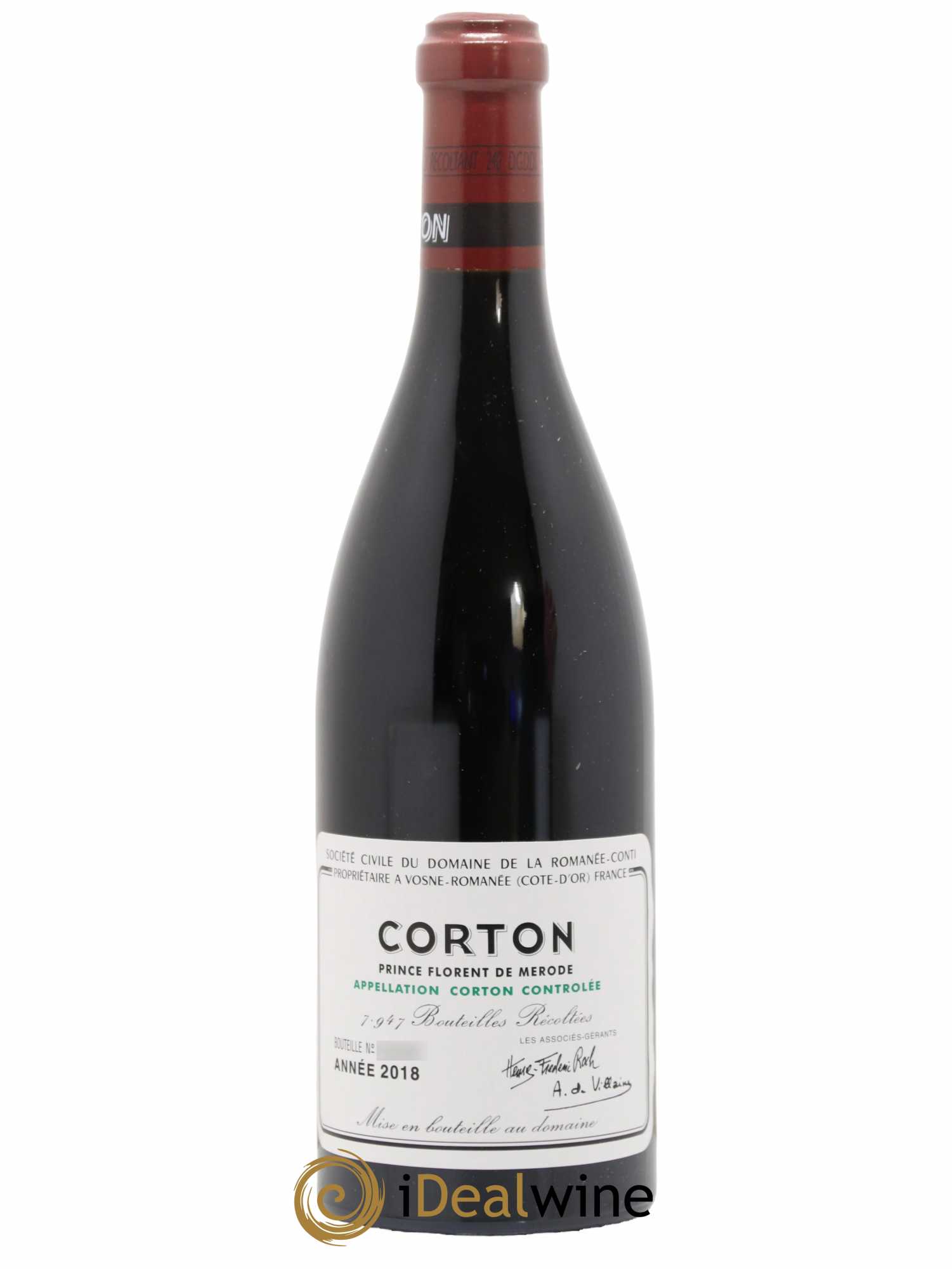 Corton Grand Cru Domaine de la Romanée-Conti 2018 - Lot of 1 bottle - 0