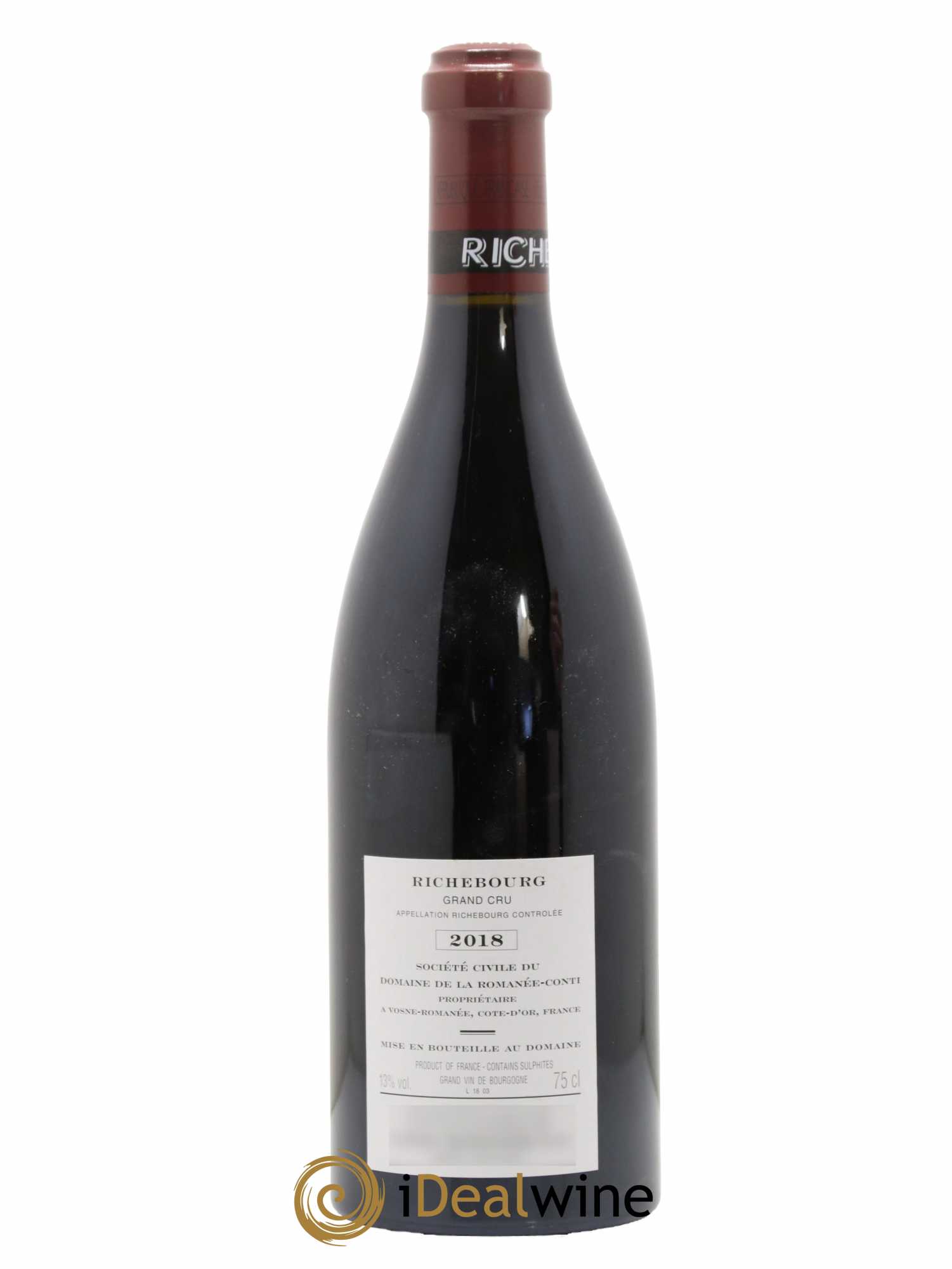 Richebourg Grand Cru Domaine de la Romanée-Conti 2018 - Lot de 1 bouteille - 1