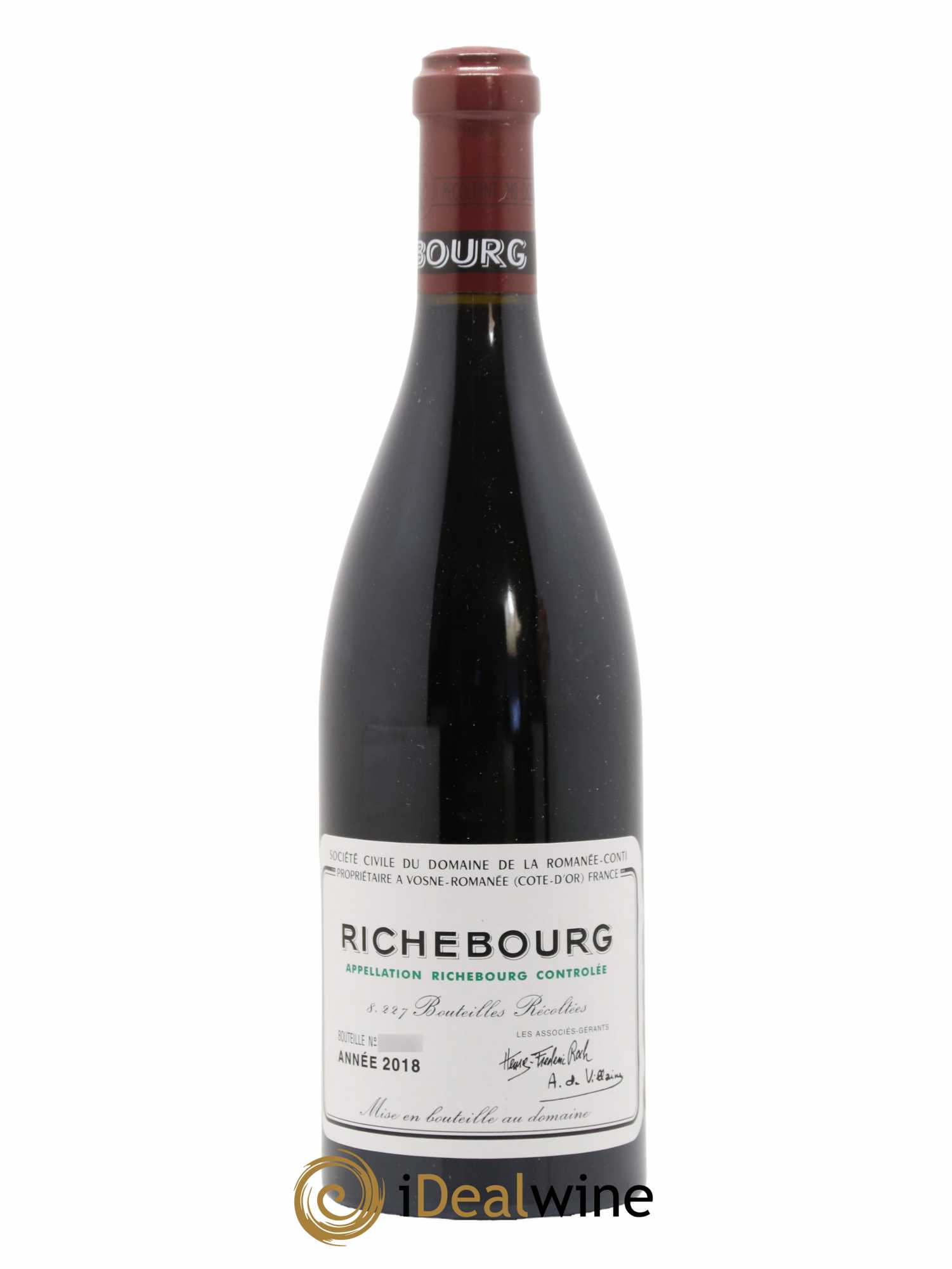 Richebourg Grand Cru Domaine de la Romanée-Conti 2018 - Lot de 1 bouteille - 0