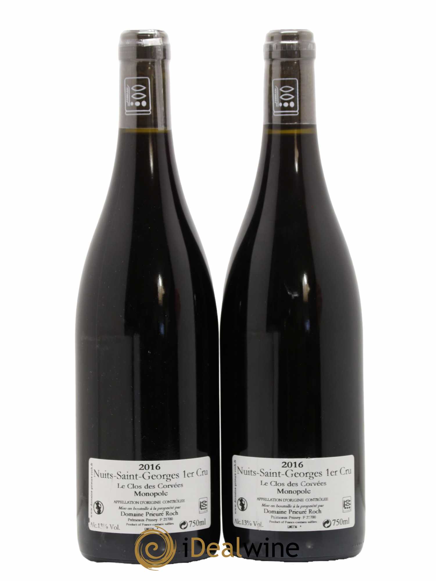 Nuits-Saint-Georges 1er Cru Le Clos des Corvées Vieilles Vignes Prieuré Roch 2016 - Lot de 2 bouteilles - 1