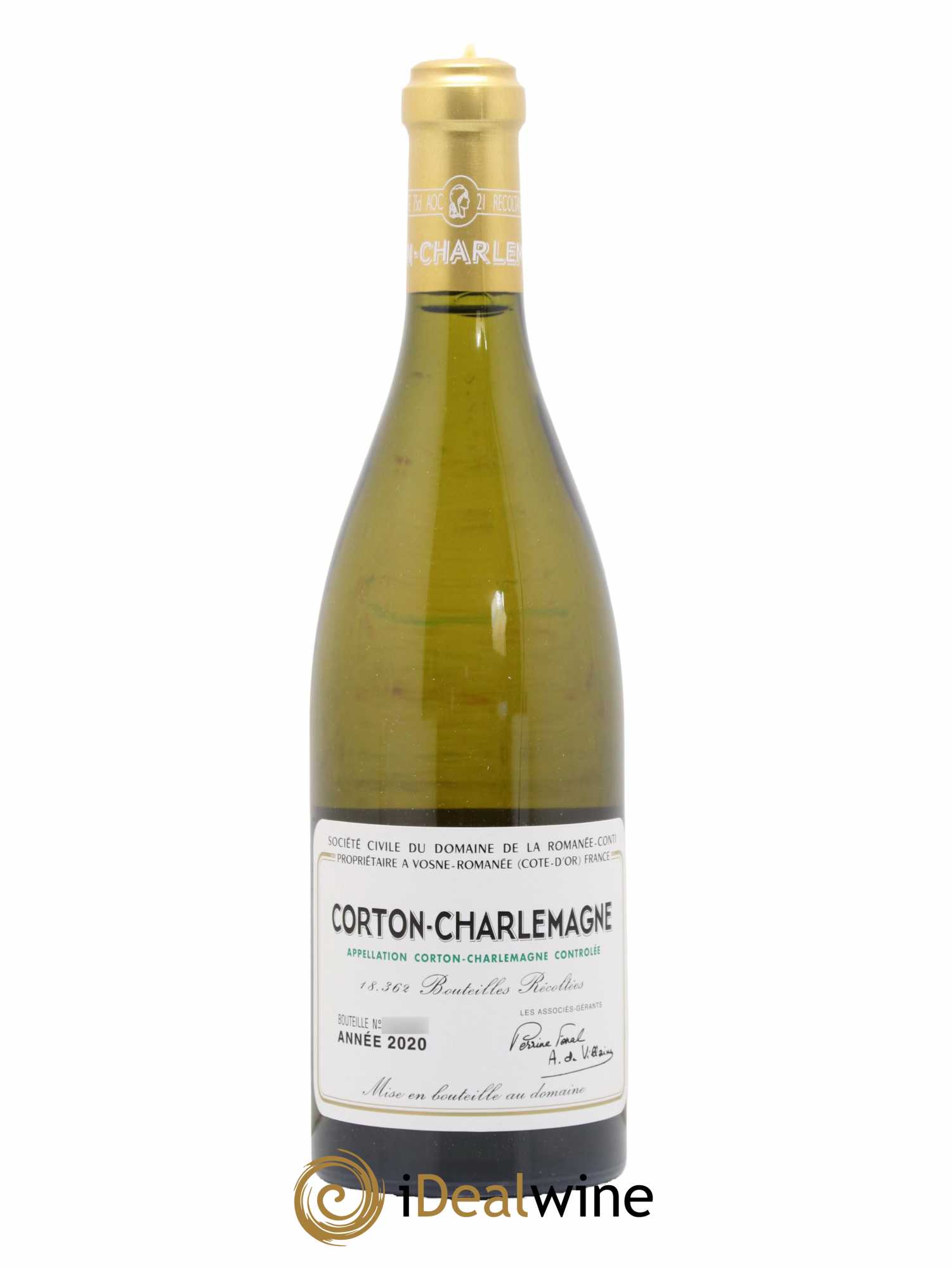 Corton-Charlemagne Grand Cru Domaine de la Romanée-Conti 2020 - Lot de 1 bouteille - 0