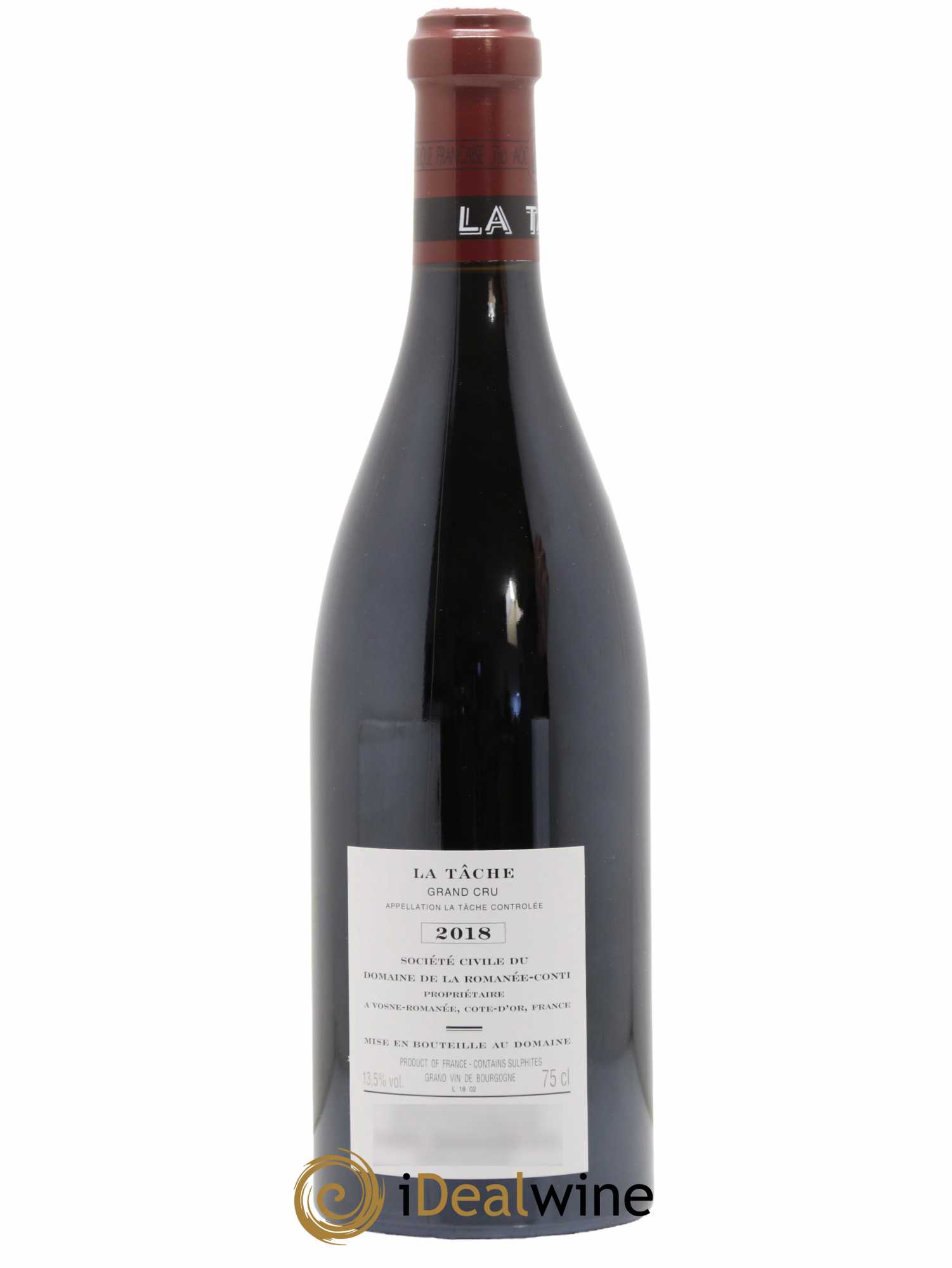 La Tâche Grand Cru Domaine de la Romanée-Conti 2018 - Lot de 1 bouteille - 1