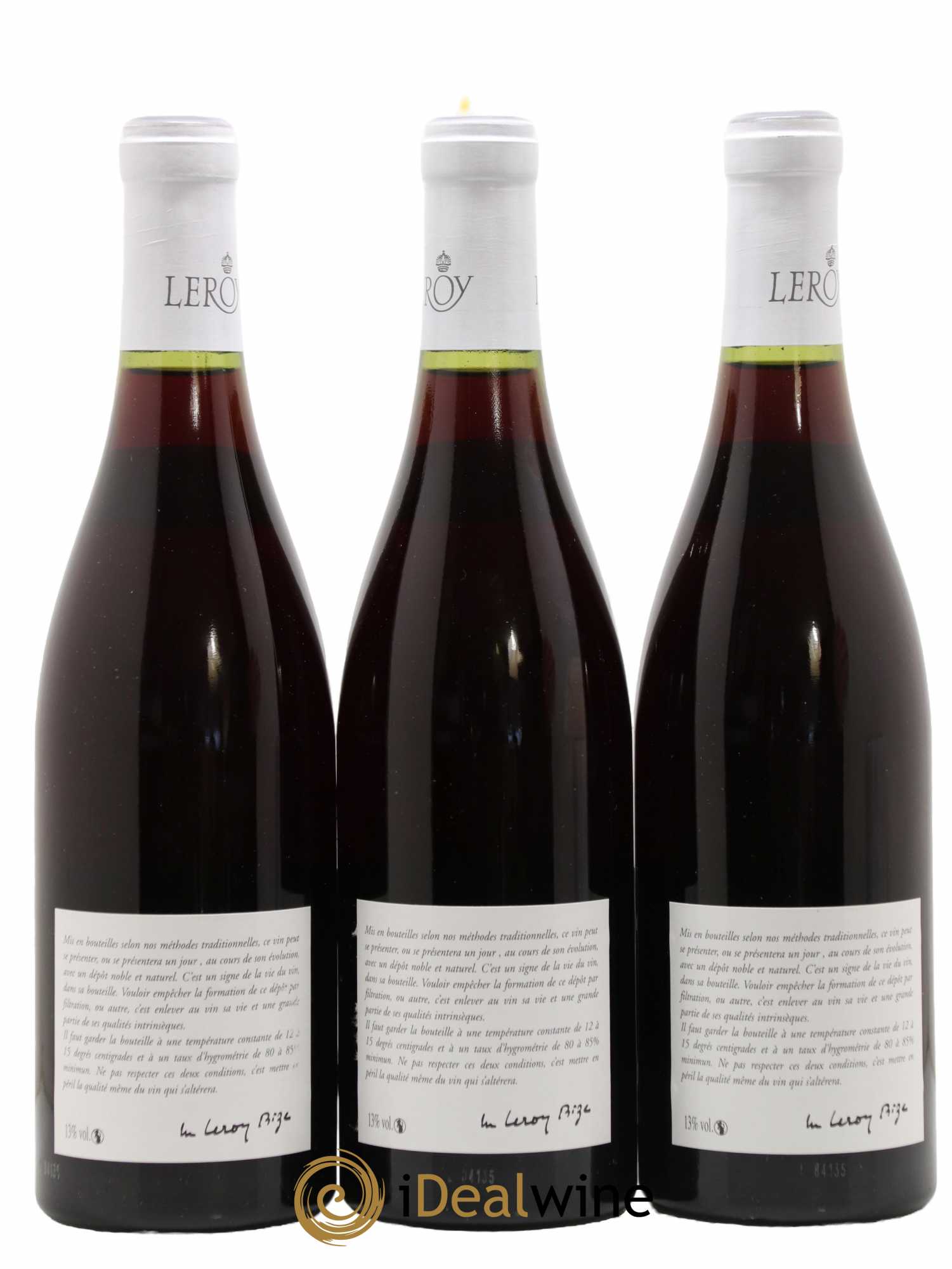 Morey-Saint-Denis Leroy SA 1984 - Lot de 3 bouteilles - 1